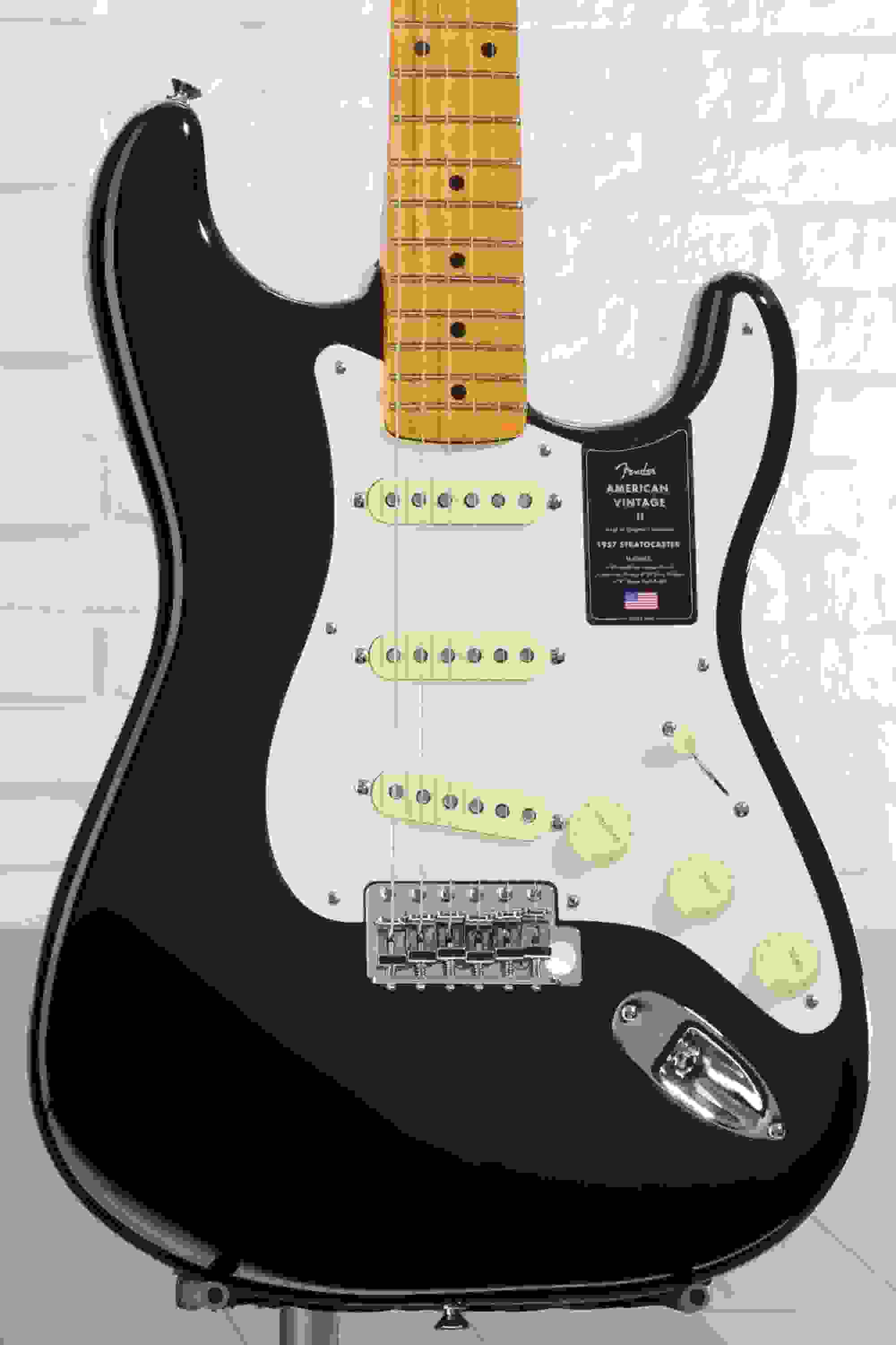 Fender American Vintage II 1957 Stratocaster Electric Guitar - Black