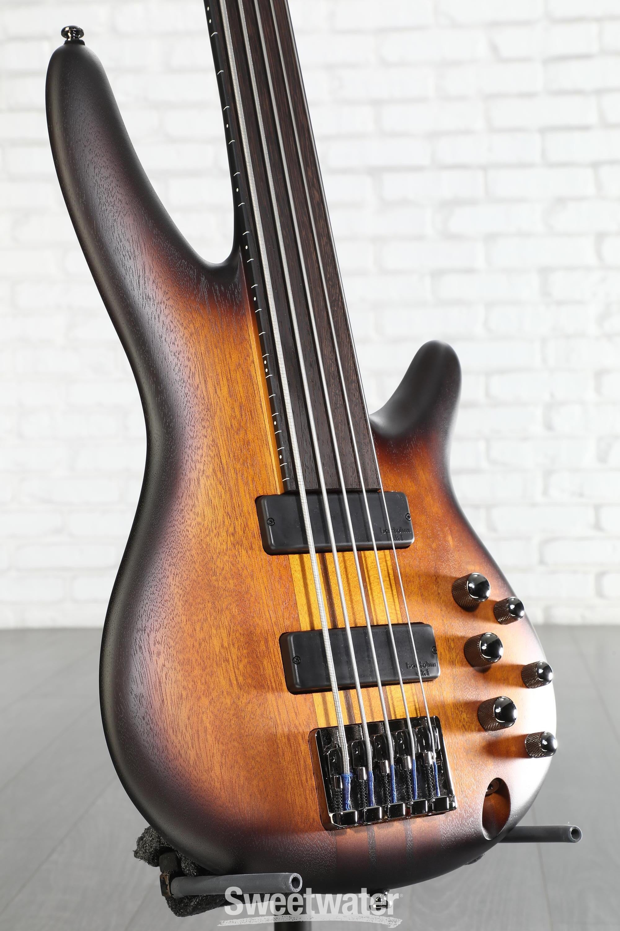Ibanez Bass Workshop SRF705 Fretless Bass Guitar - Brown Burst