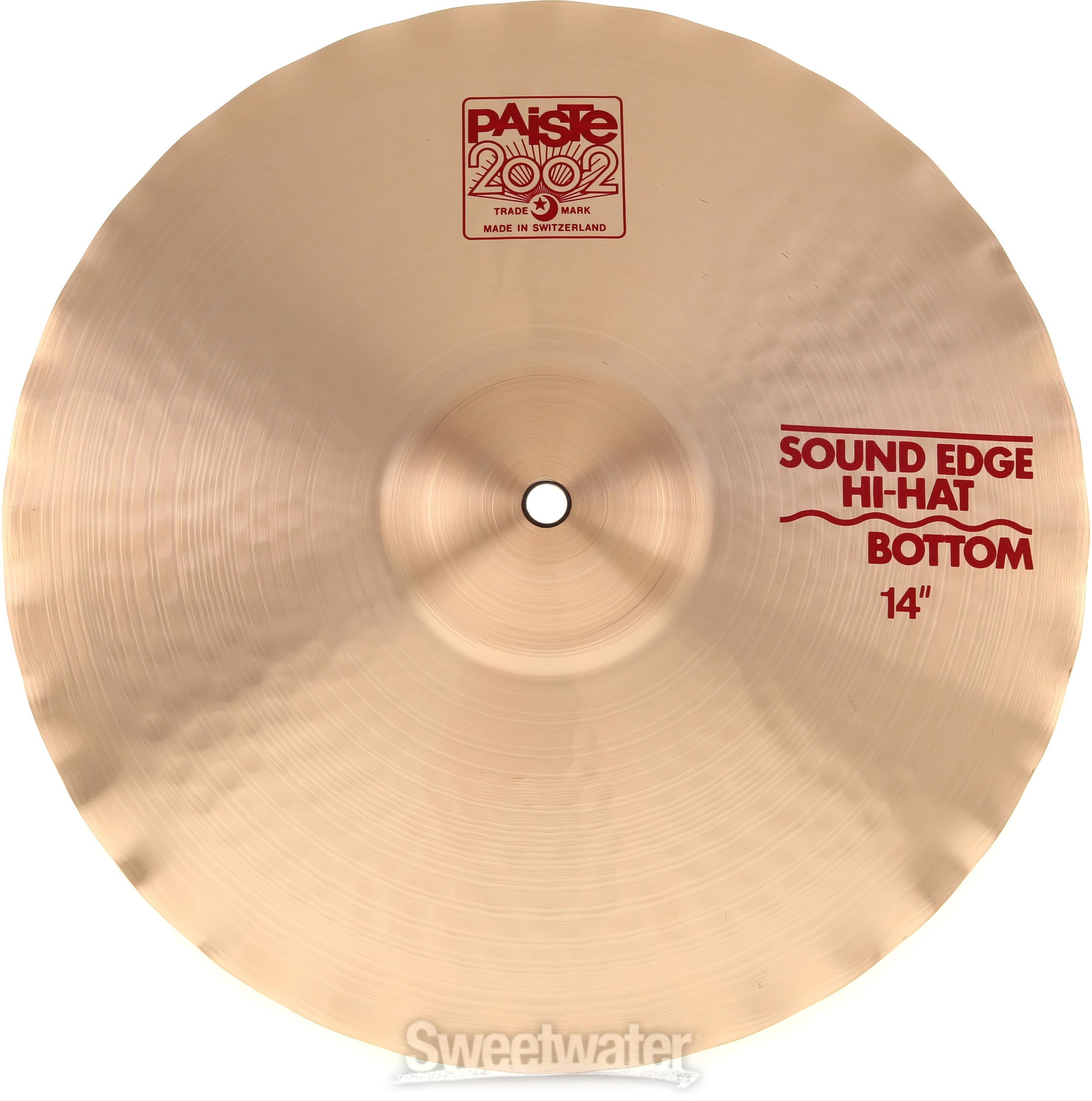 Paiste 14-inch 2002 Sound Edge Hi-hat Cymbals | Sweetwater