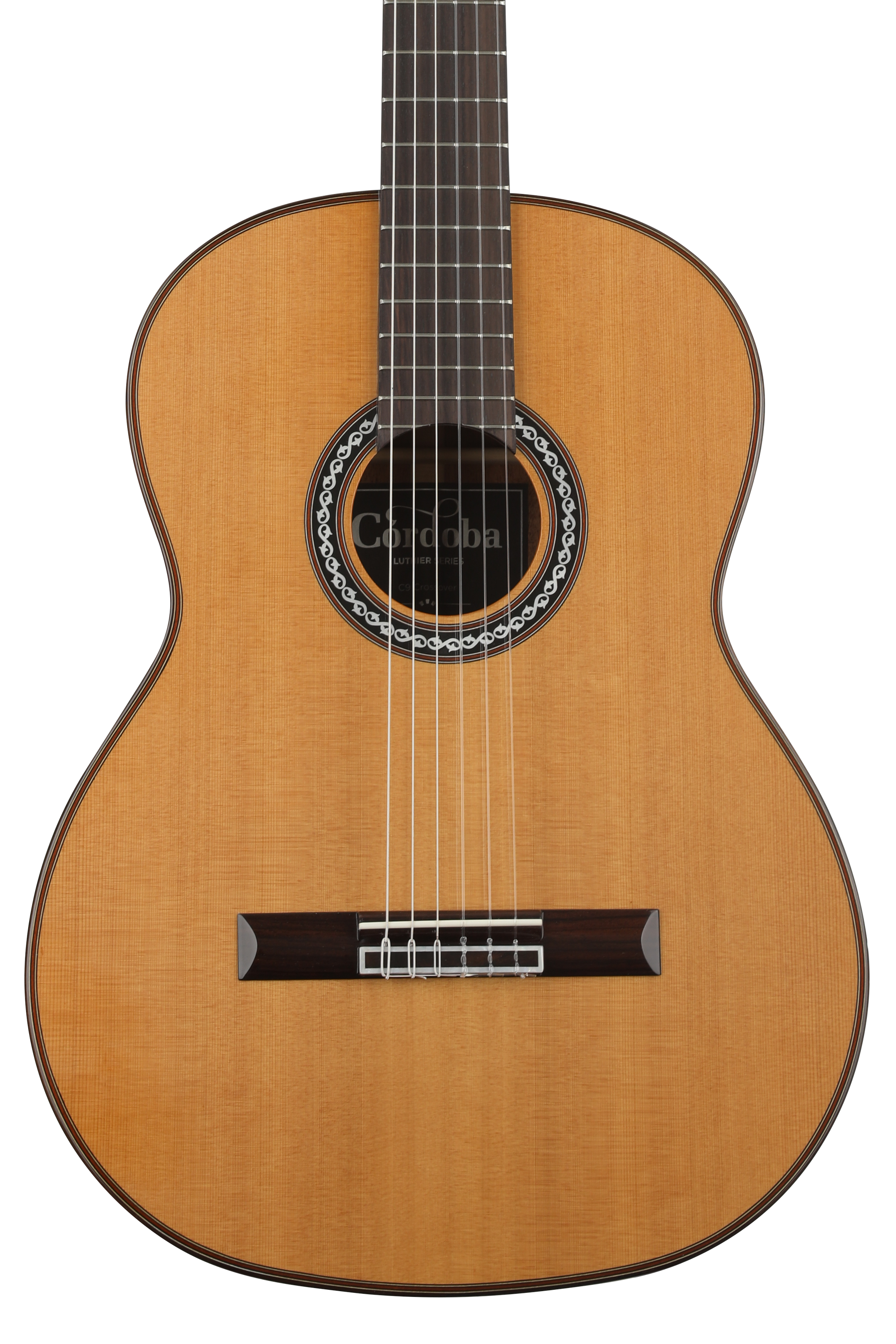 Cordoba C9 Crossover Nylon String Acoustic Guitar Cedar Top Sweetwater