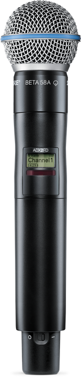 Shure ADX2FD/B58 Wireless Handheld Microphone Transmitter | Sweetwater