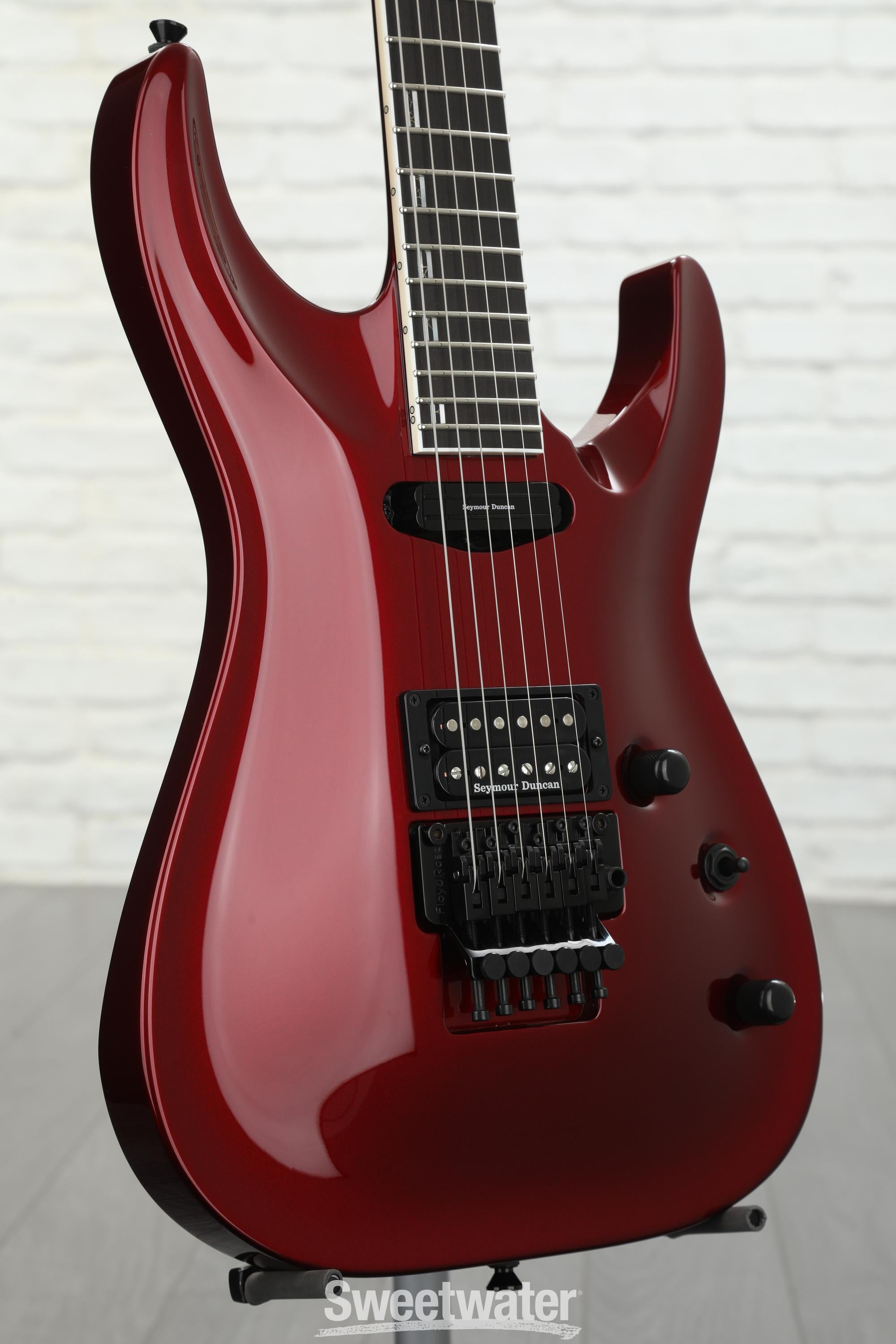 ESP Original Horizon-I - Deep Candy Apple Red with Hot Rails