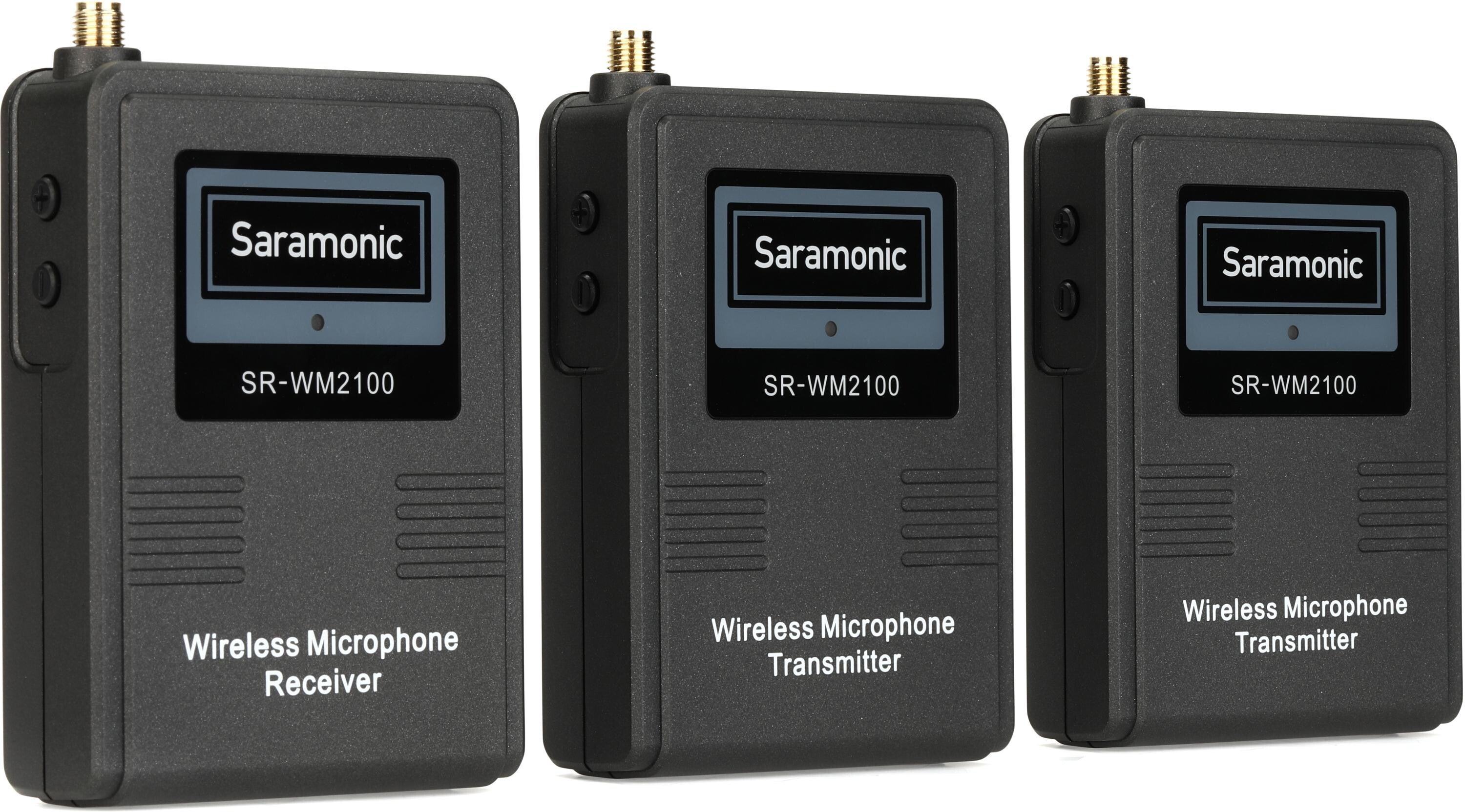 Saramonic SR WM2100X 2 person 2.4GHz Wireless Lavalier Microphone