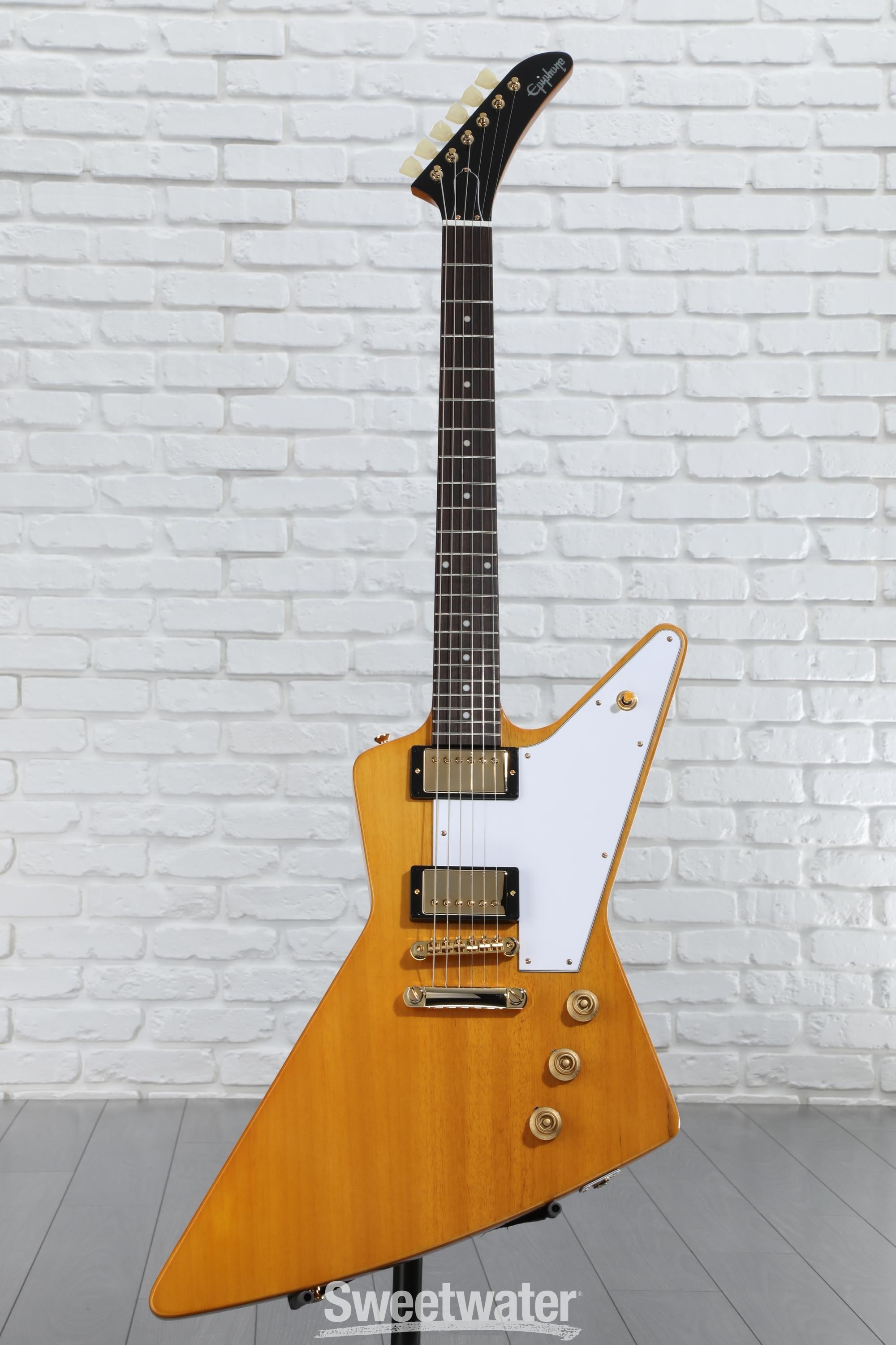 ギター Epiphone Korina Explorer Aged Natural Epiphone Korina Explorer Aged Natural – United States