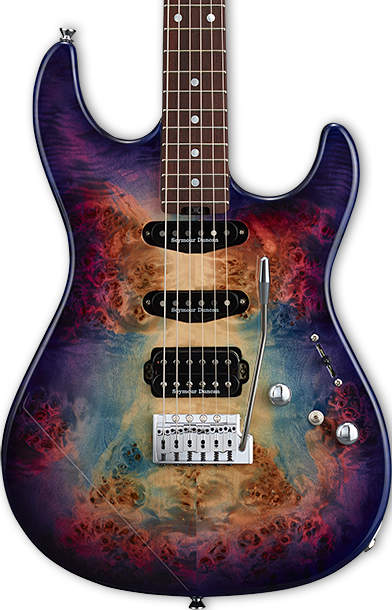 ESP Original Snapper CTM Electric Guitar - Nebula Pink Purple Burst with  Rosewood Fingerboard