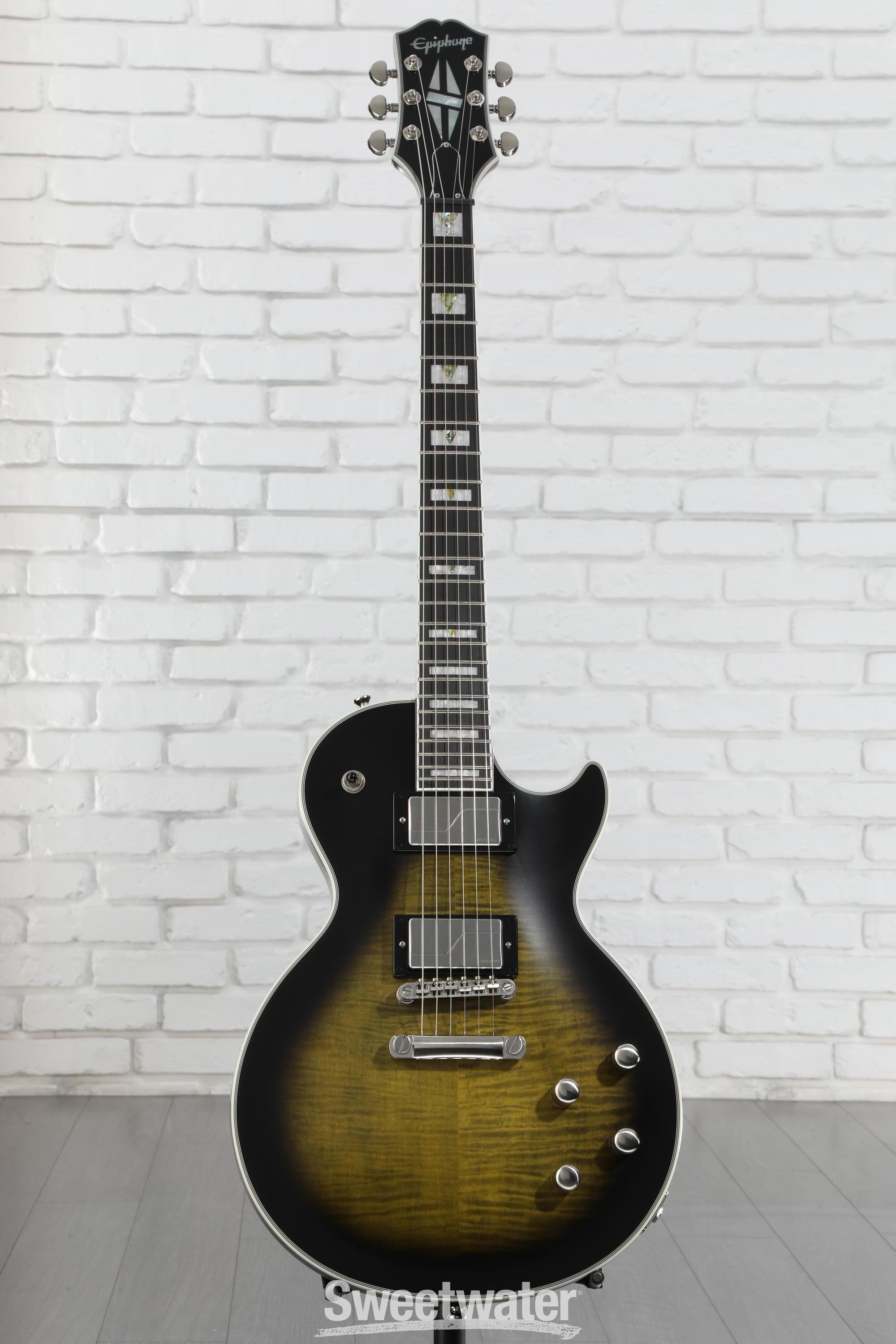 Epiphone Les Paul Prophecy Electric Guitar - Olive Tiger