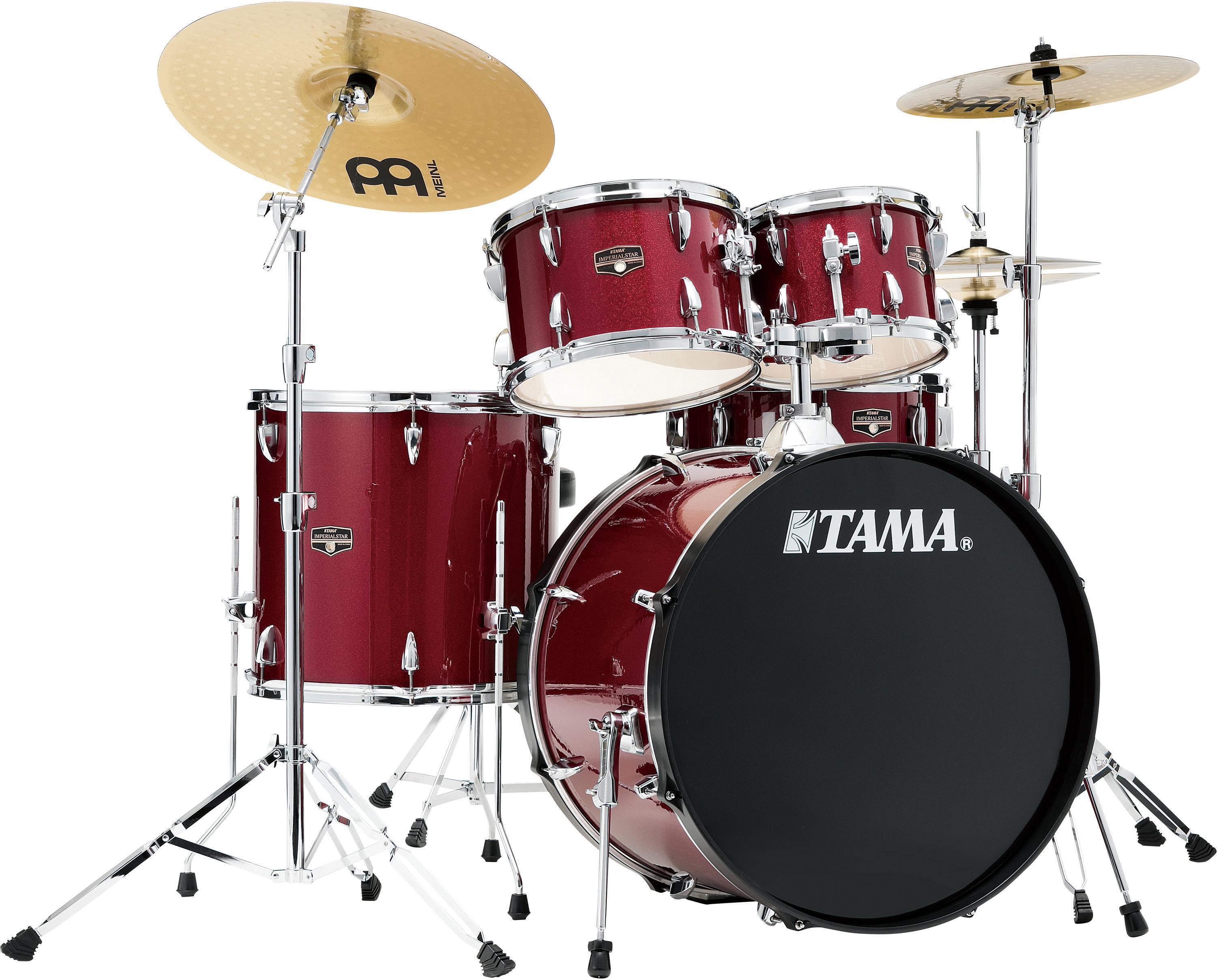 Tama Silverstar Custom 5-Piece Drum Kit - Transparent Red Burst 