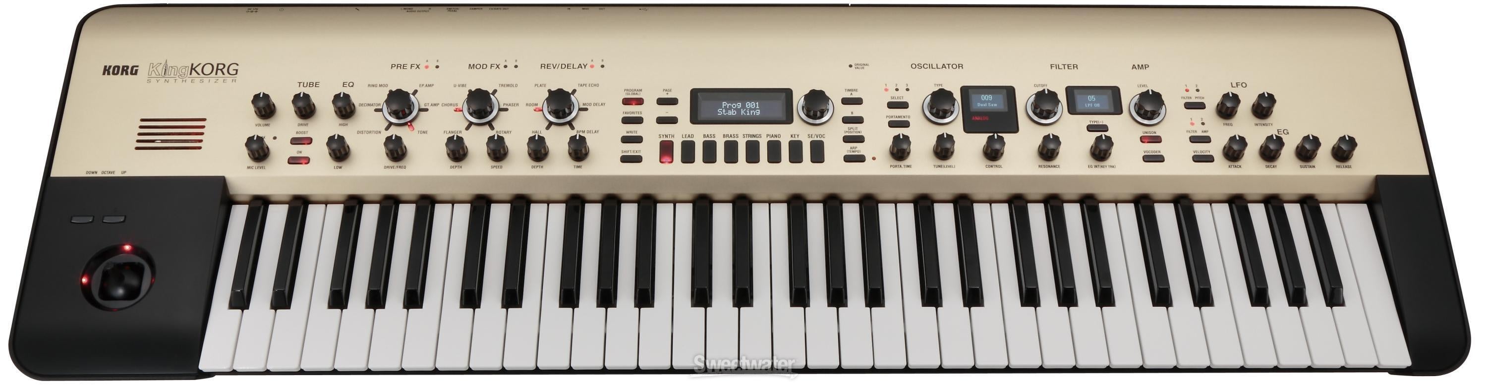 Korg KingKORG 61-Key Analog Modeling Synthesizer Reviews | Sweetwater