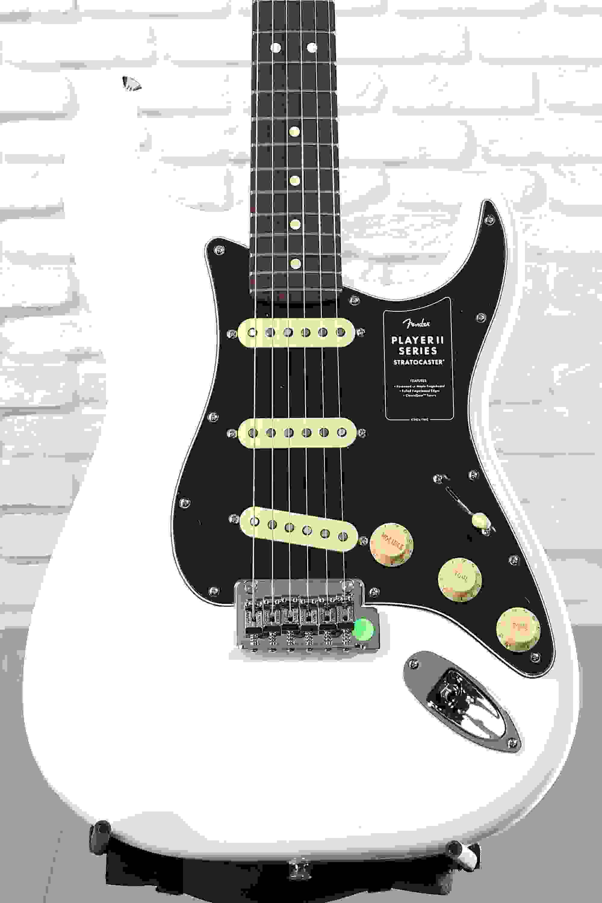 Fender Player II Stratocaster Electric Guitar - Polar White with Rosewood Fingerboard