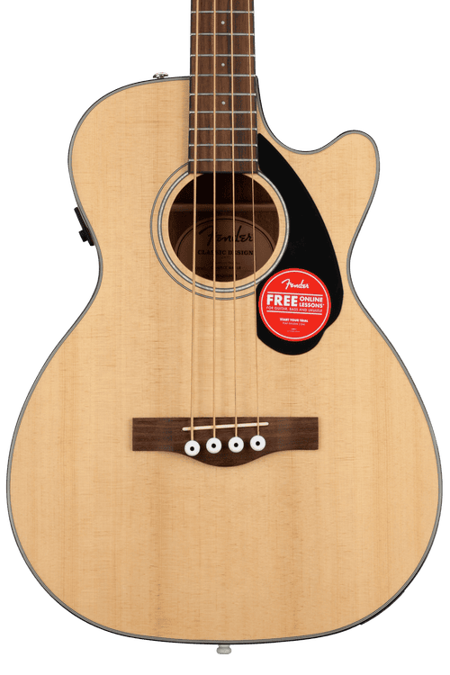 Fender CB-60SCE Acoustic-electric Concert Bass Guitar - Natural
