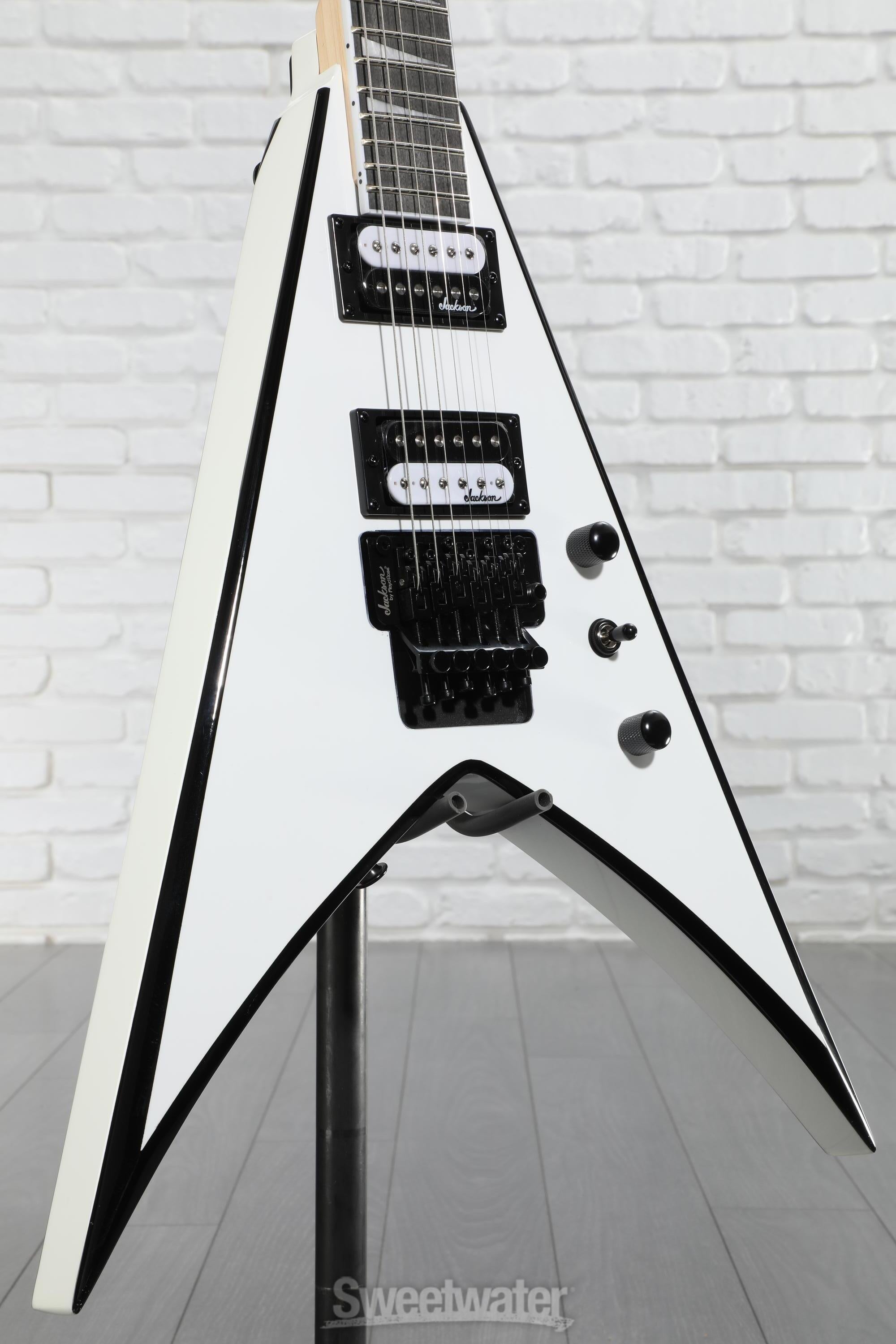 Jackson JS Series King V JS32 - White with Black Bevels
