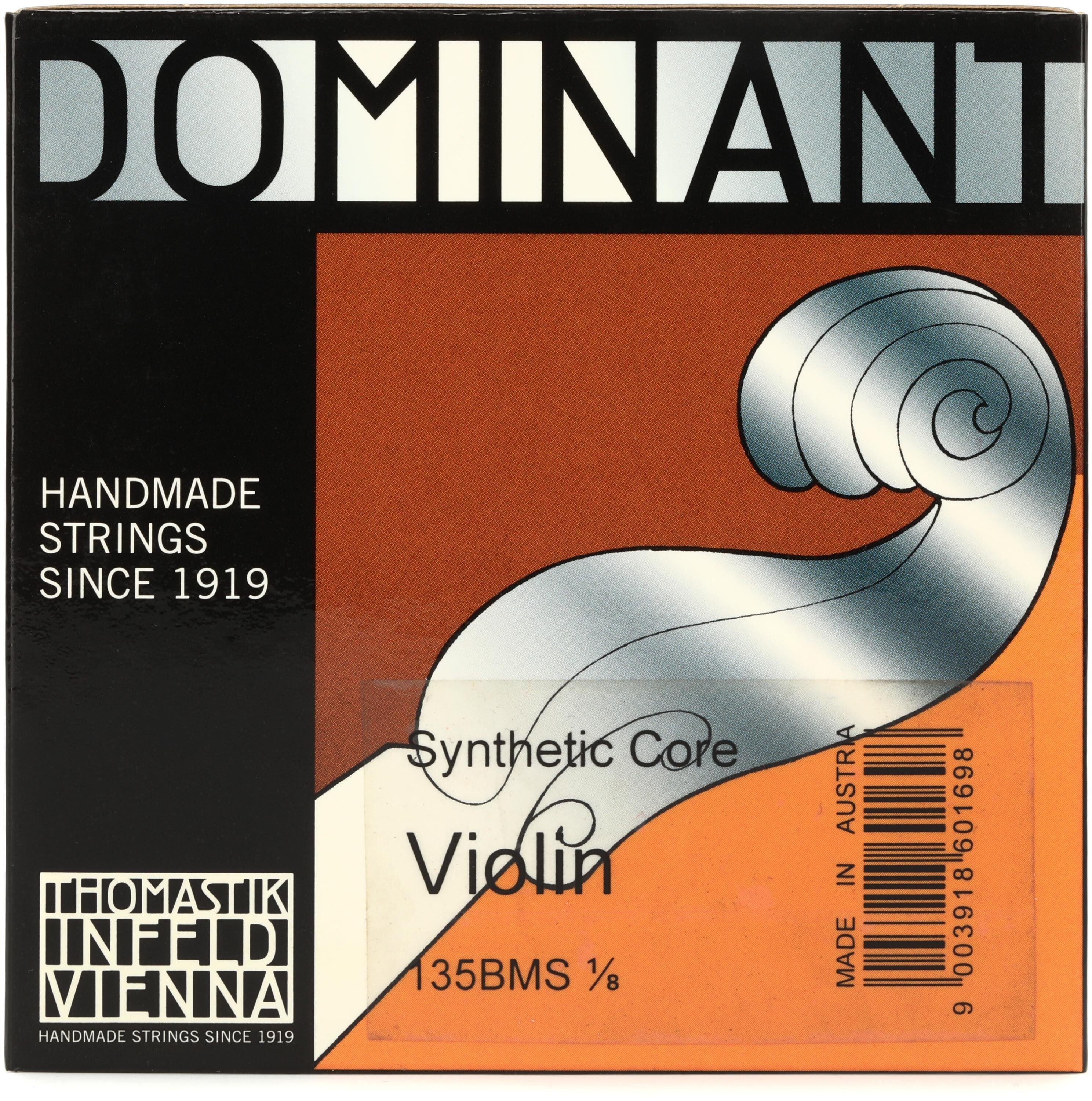 Photo of Thomastik-Infeld 135MS Dominant Violin String Set - 1/8 Size With Steel Loop-end E