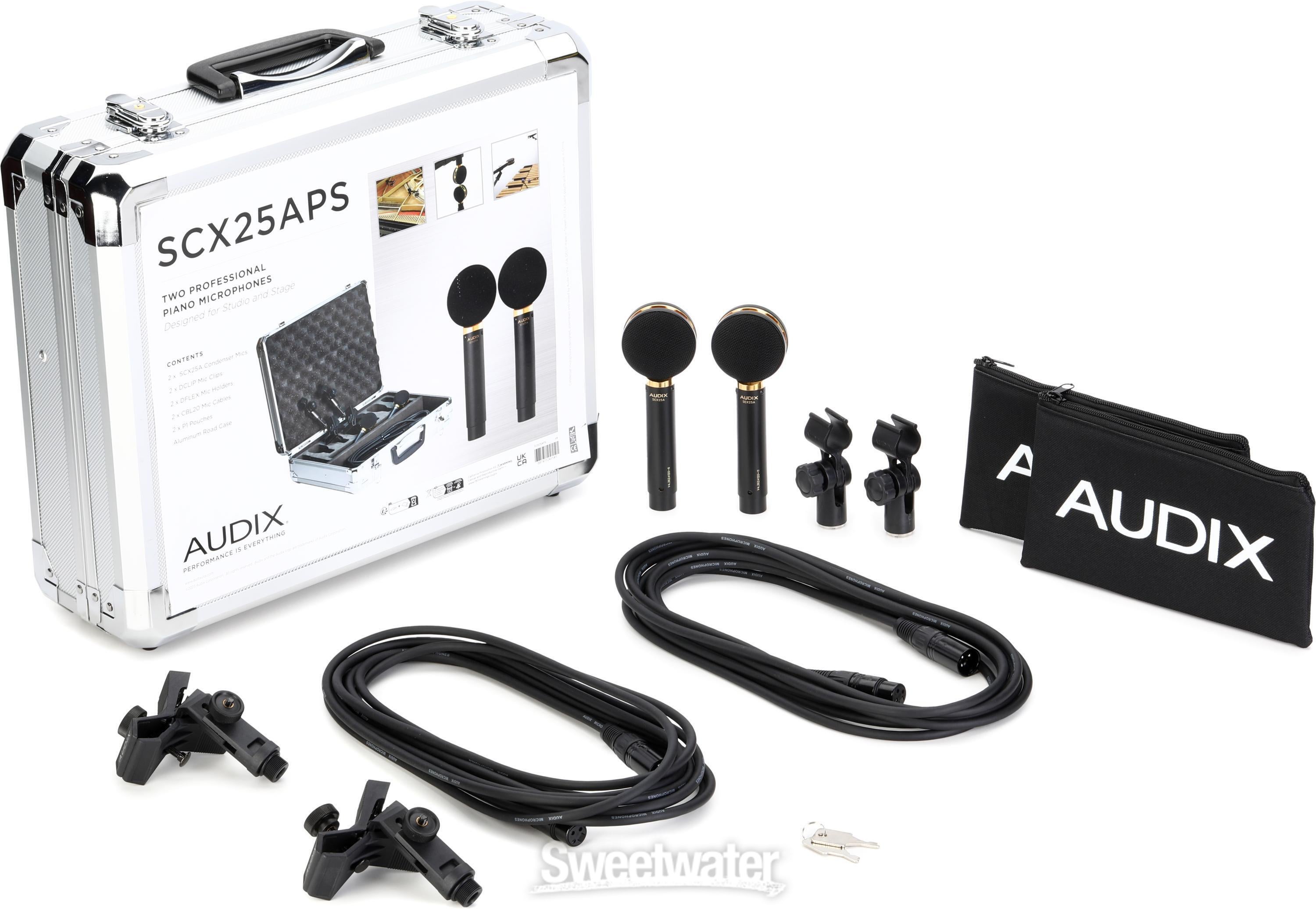 Audix SCX25A-PS Large-diaphragm Condenser Piano Microphone Kit
