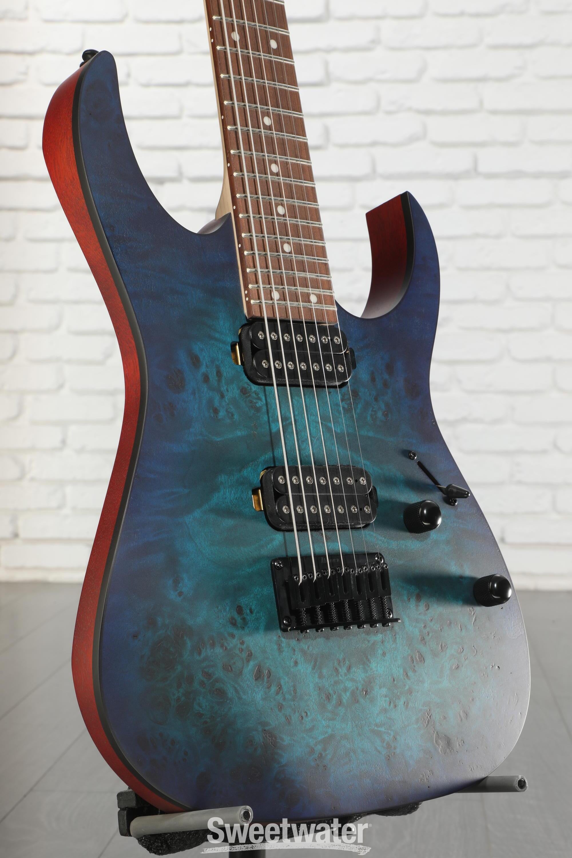 Ibanez RG7421PB Electric Guitar - Sapphire Blue Flat | Sweetwater