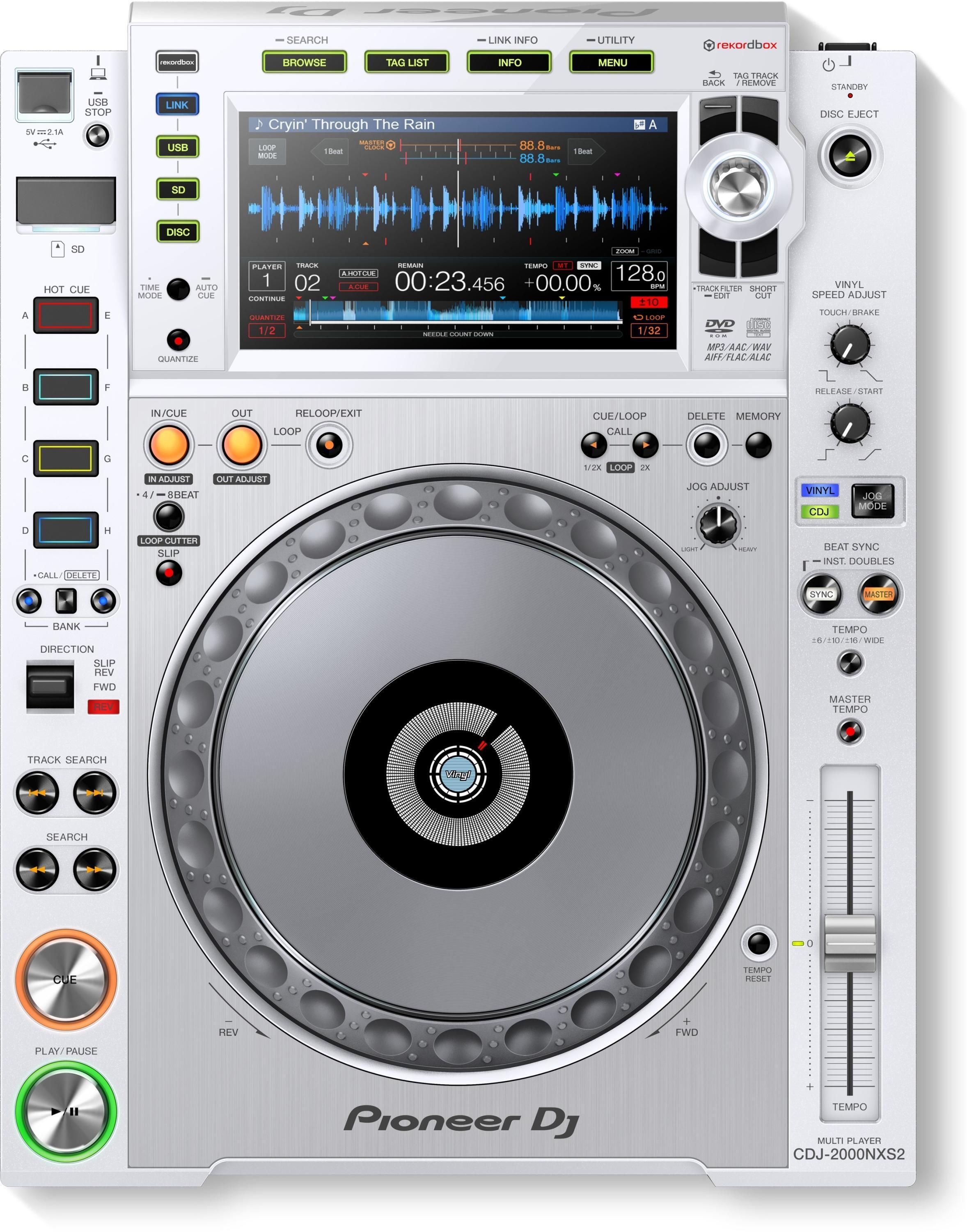 Pioneer DJ CDJ-2000NXS2 Professional DJ Media Player - White