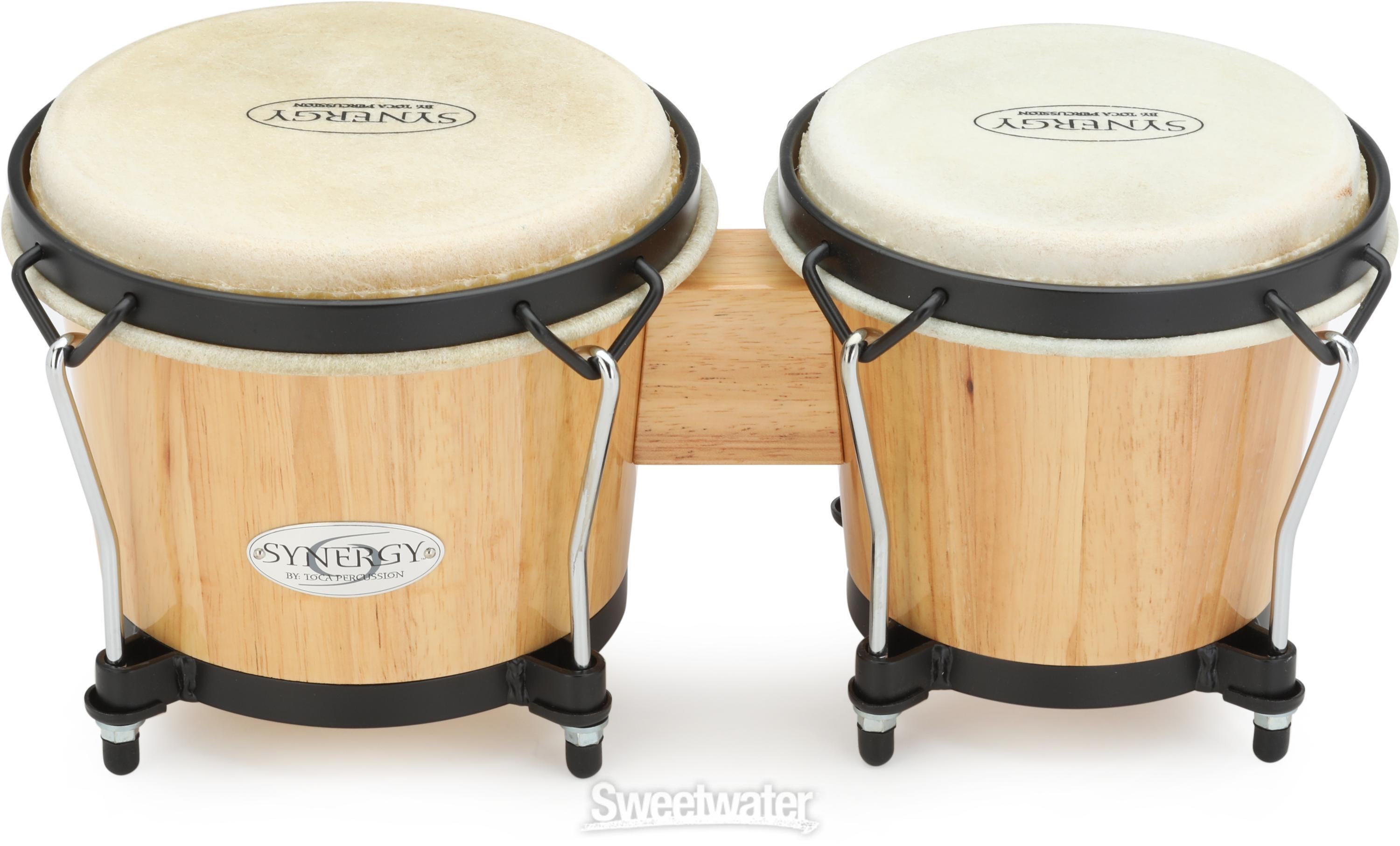 Toca Percussion Synergy Wood Bongos - Natural