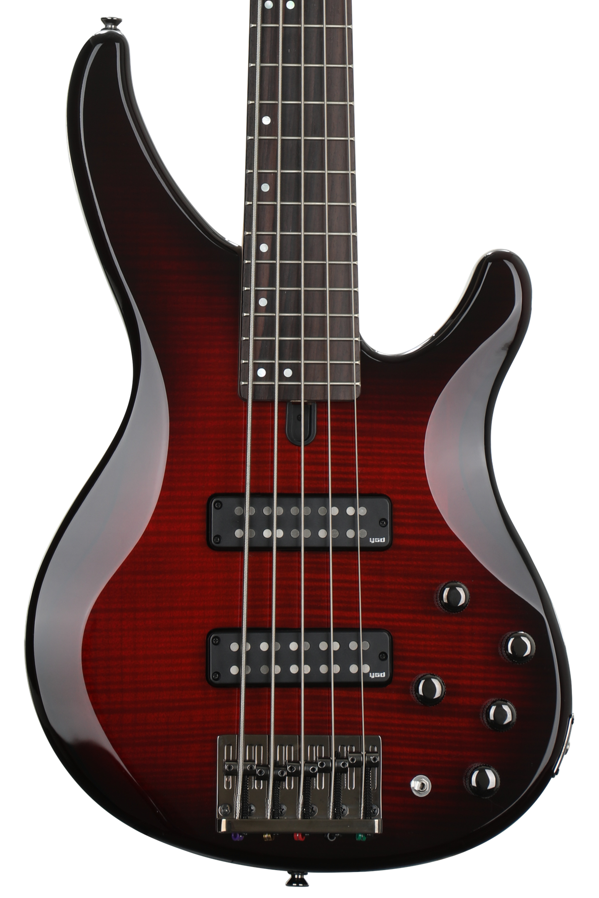 Yamaha TRBX605FM Bass Guitar - Dark Red Burst | Sweetwater