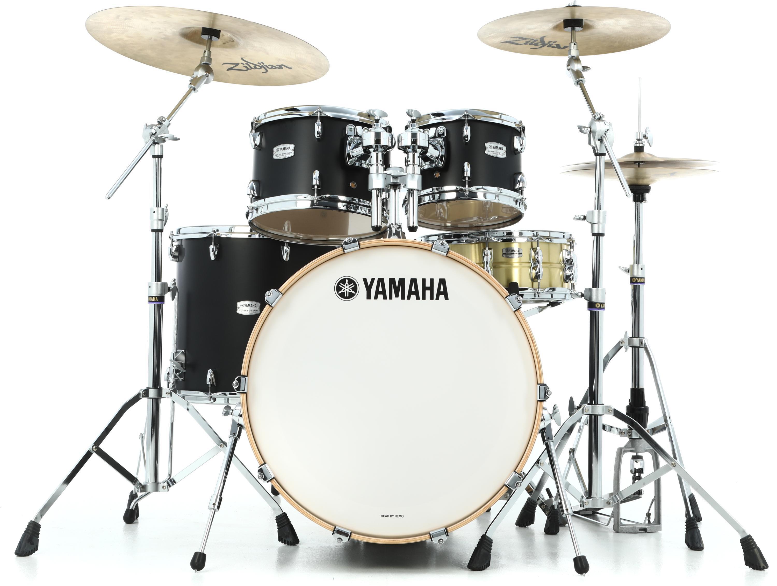 Yamaha TMP2F4 Tour Custom 4-piece Shell Pack - Licorice Satin