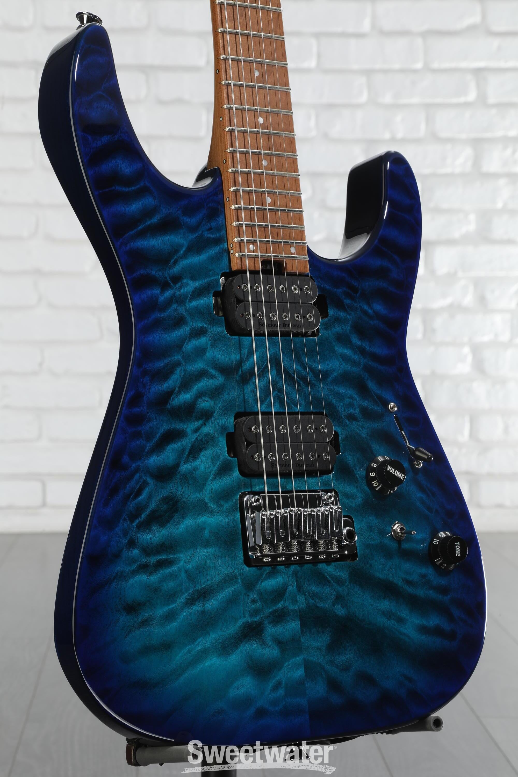 ほぼ新品CHARVEL Pro-Mod DK24 HH 2PT Blue Dinky™ (DK) :: Pro-Mod DK24 HH 2PT CM, Caramelized Maple