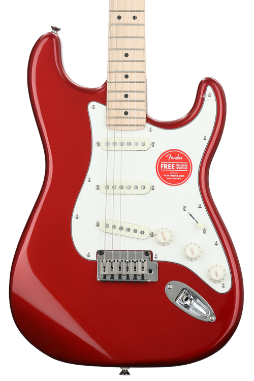 4528】 Squier standard Stratocaster red-