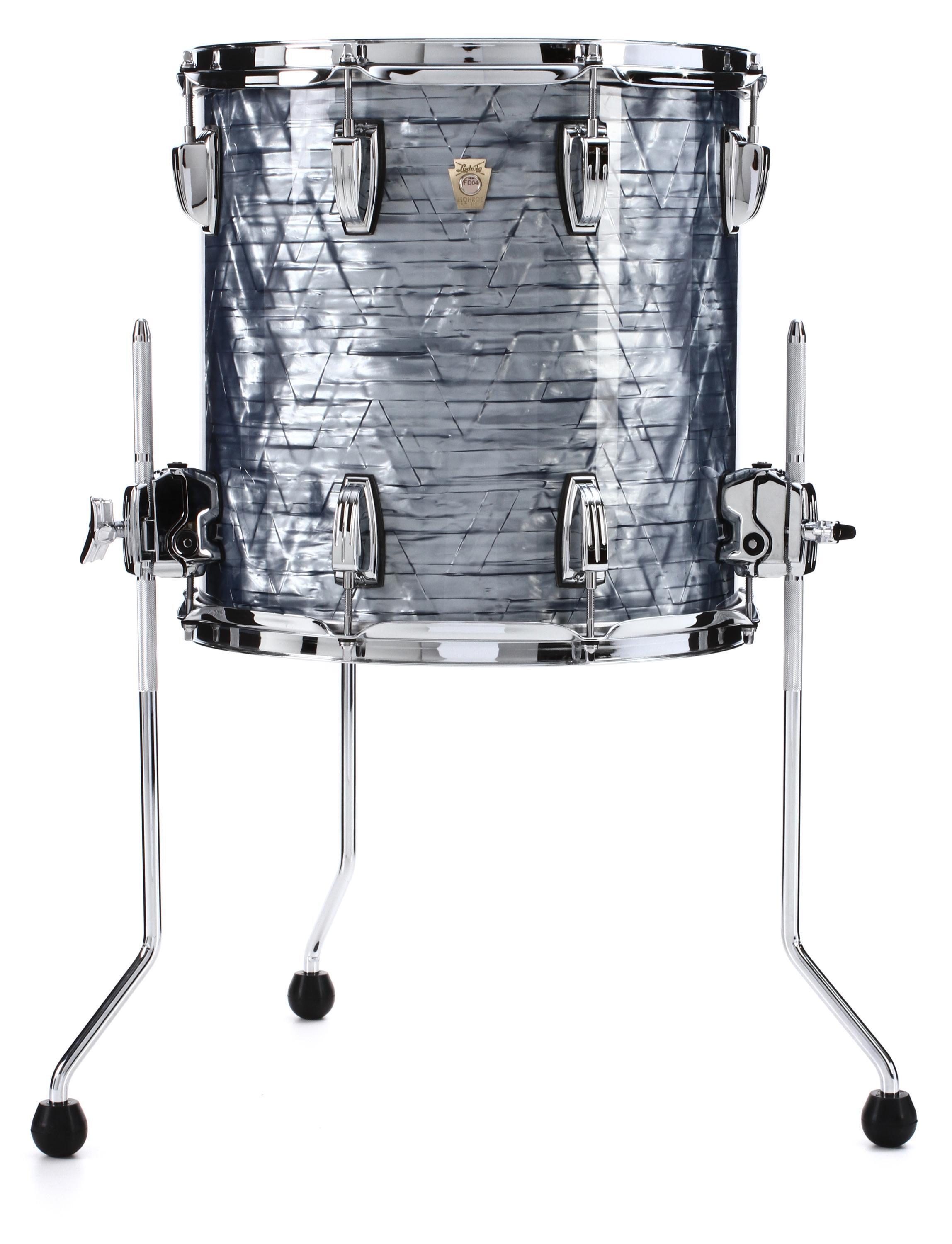 Ludwig Classic Maple Floor Tom   " x " Sky Blue Pearl   Sweetwater