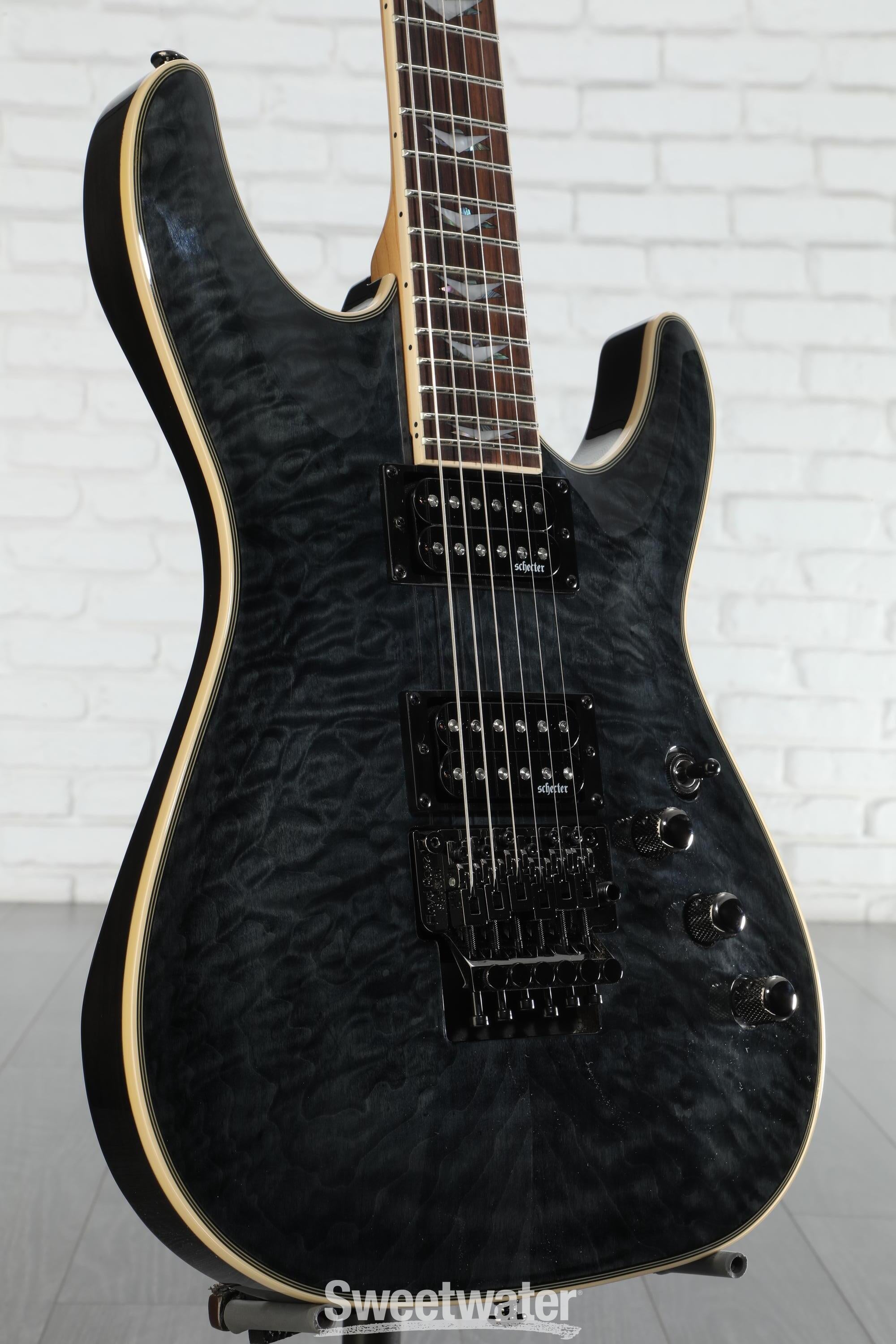 Schecter Omen Extreme-6 FR Electric Guitar - See-Thru Black