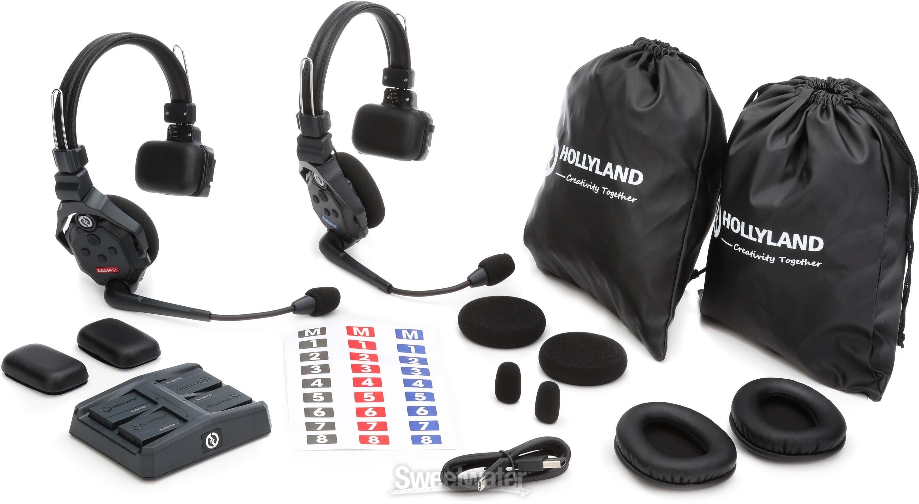 Hollyland Solidcom C1 Wireless Intercom System - 2 Headsets
