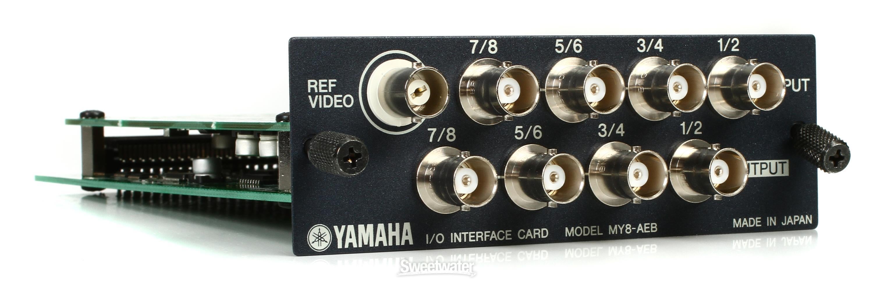 Yamaha MY8-AEB 8-channel AES/EBU I/O Card with REF Video Input 