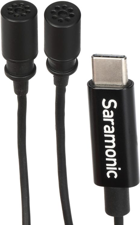 LavMicro-U Lavalier Mic w/ 6.6' USB-C Cable & USB Adapter for iPhone 15,  Android, iPad & Computers