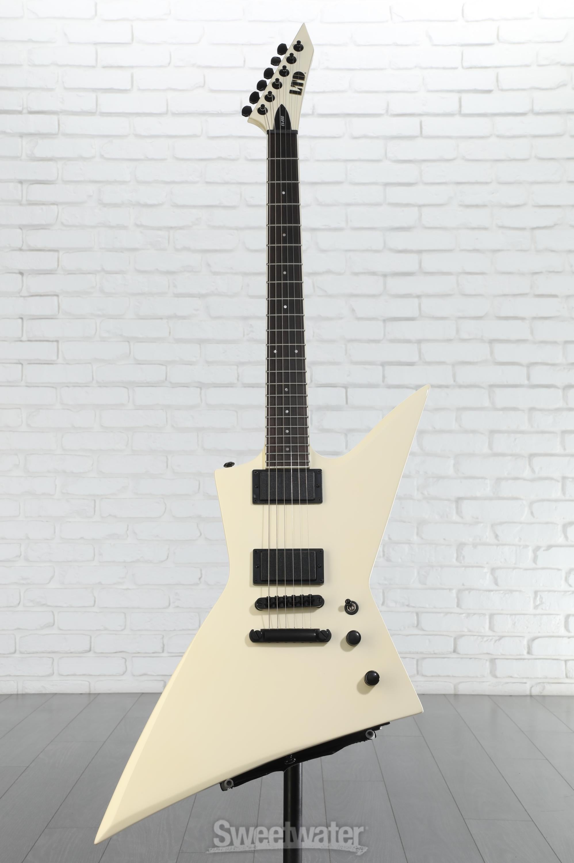 ESP LTD EX-200 Solidbody Electric Guitar - Olympic White | Sweetwater