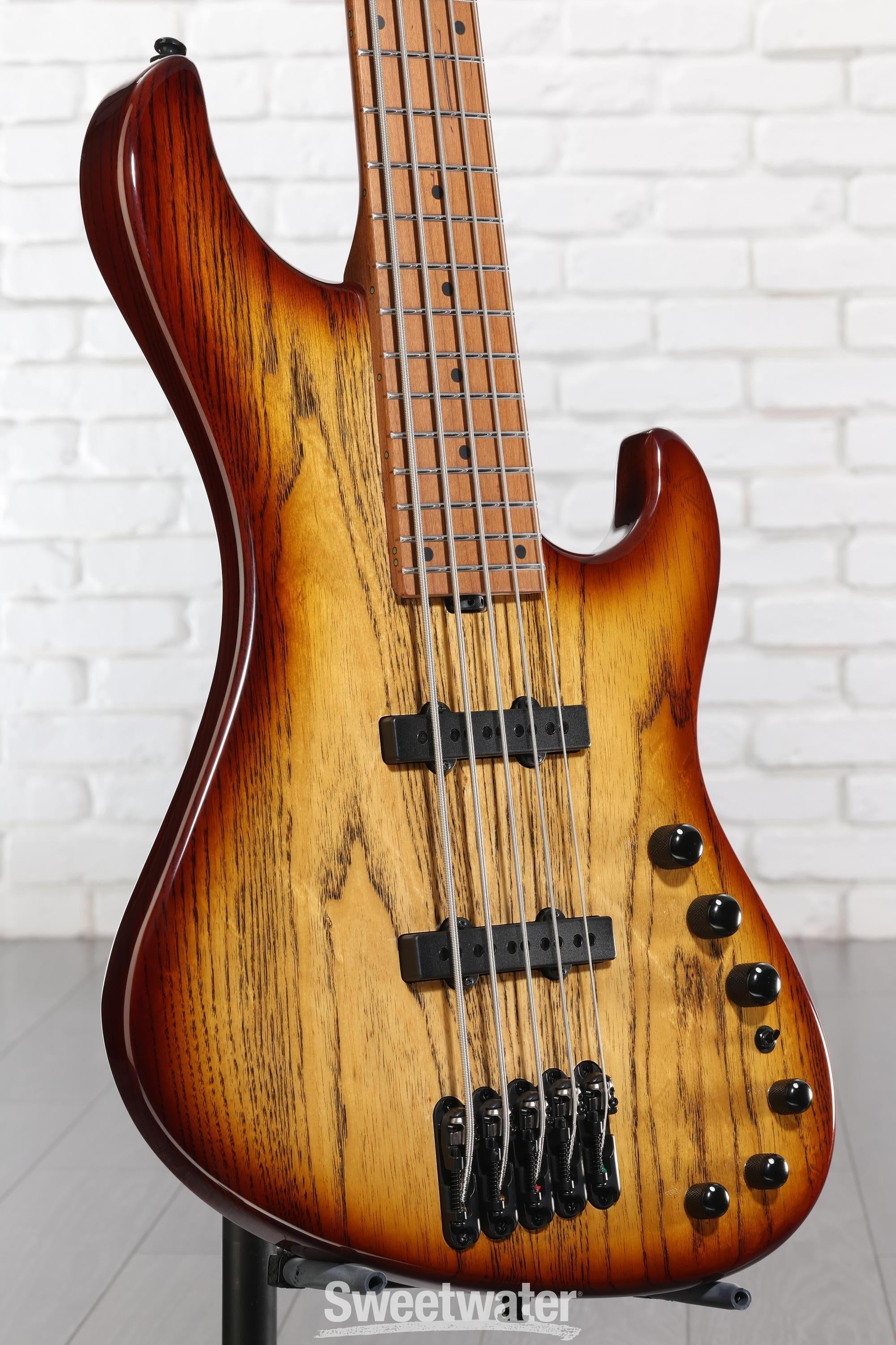 Photo of Ibanez Mode MDM1305 5-string Electric Bass Guitar - Natural Stained Amber Burst