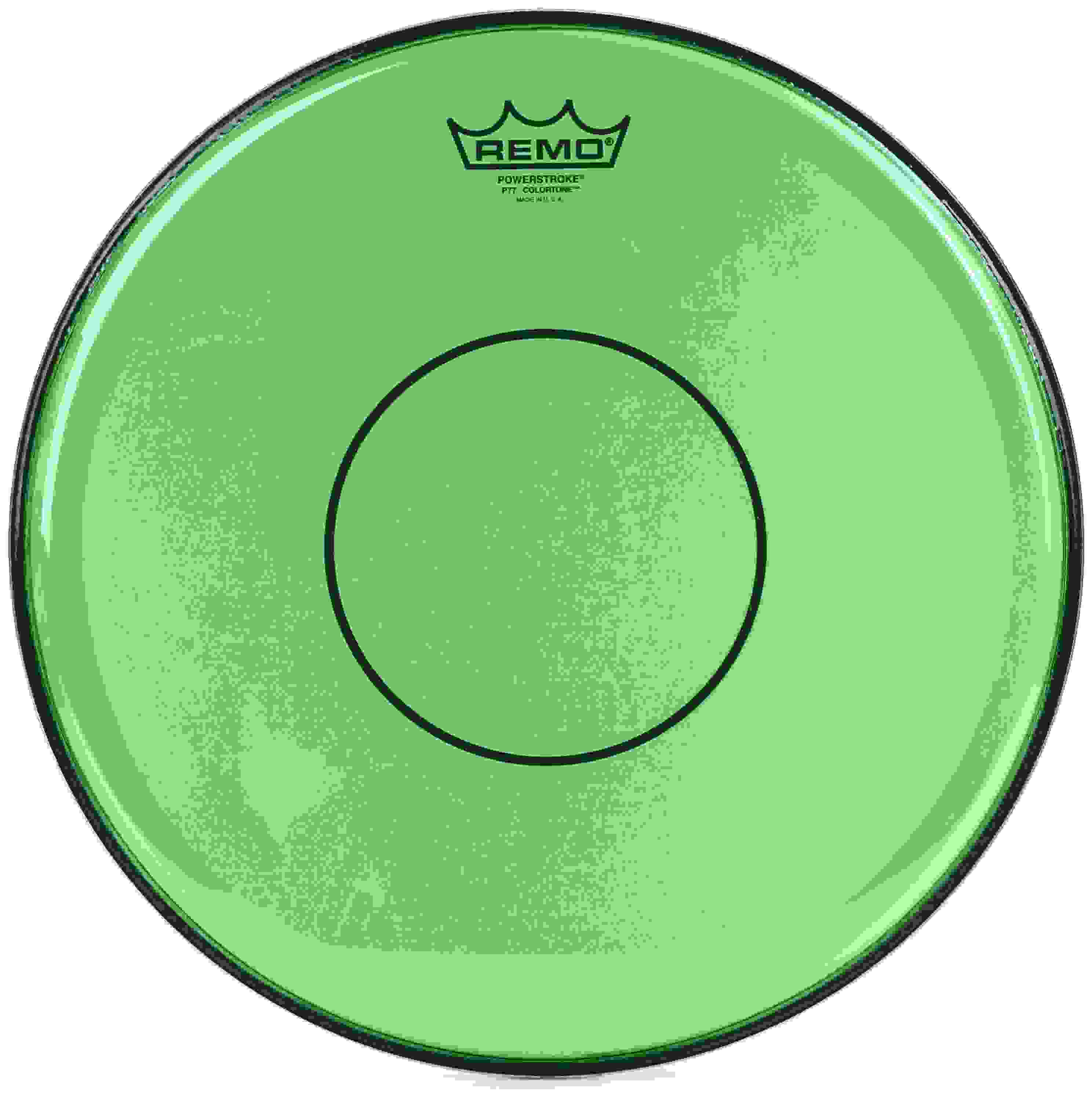 Remo Powerstroke 77 Colortone Green Snare Head - 14 inch