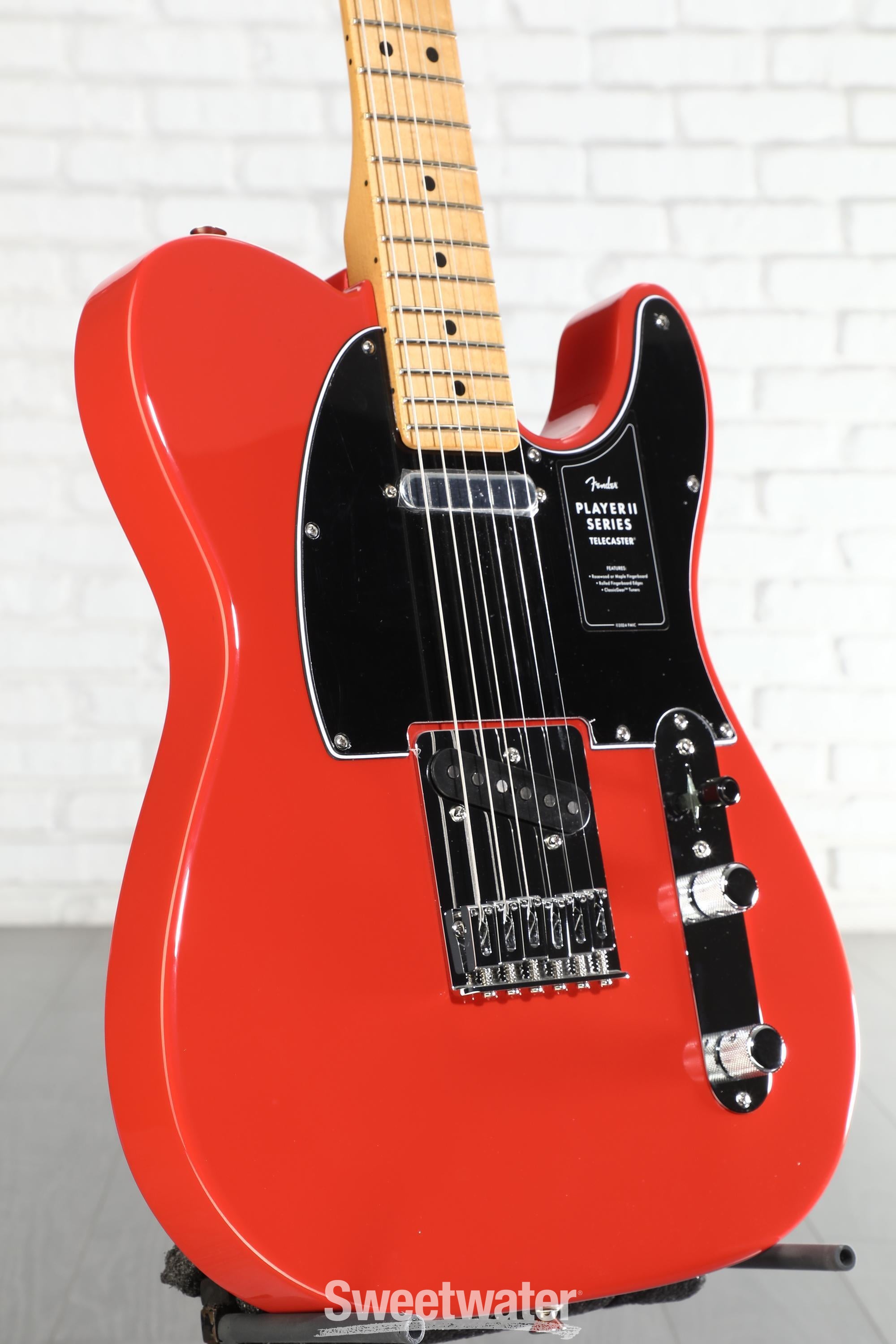 Fender Player II Telecaster Electric Guitar - Coral Red with Maple
