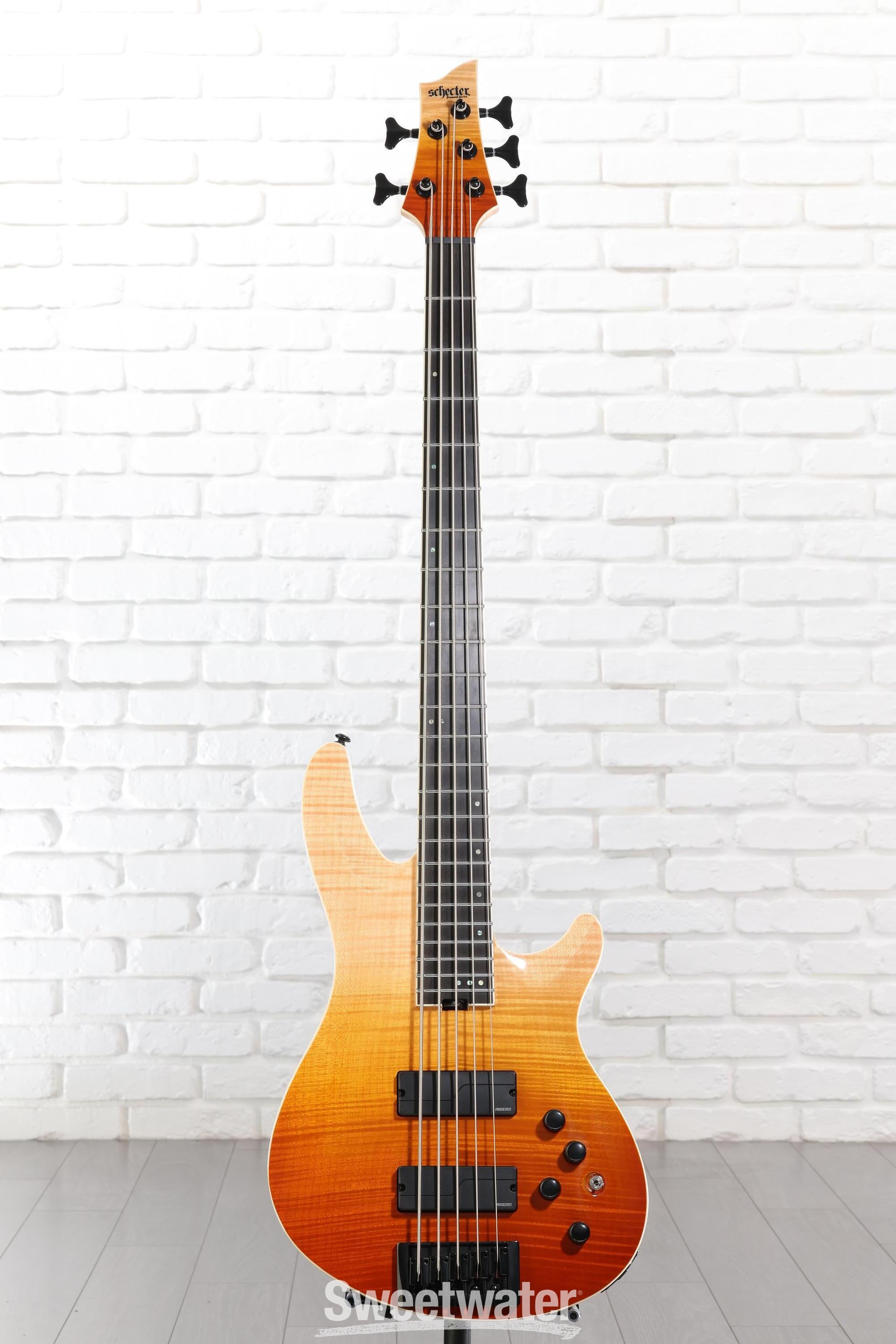 Schecter SLS Elite-5 Bass Guitar - Antique Fade Burst | Sweetwater