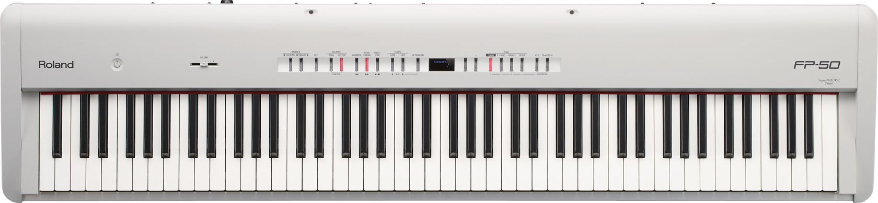 Roland FP-50 Digital Piano - White | Sweetwater