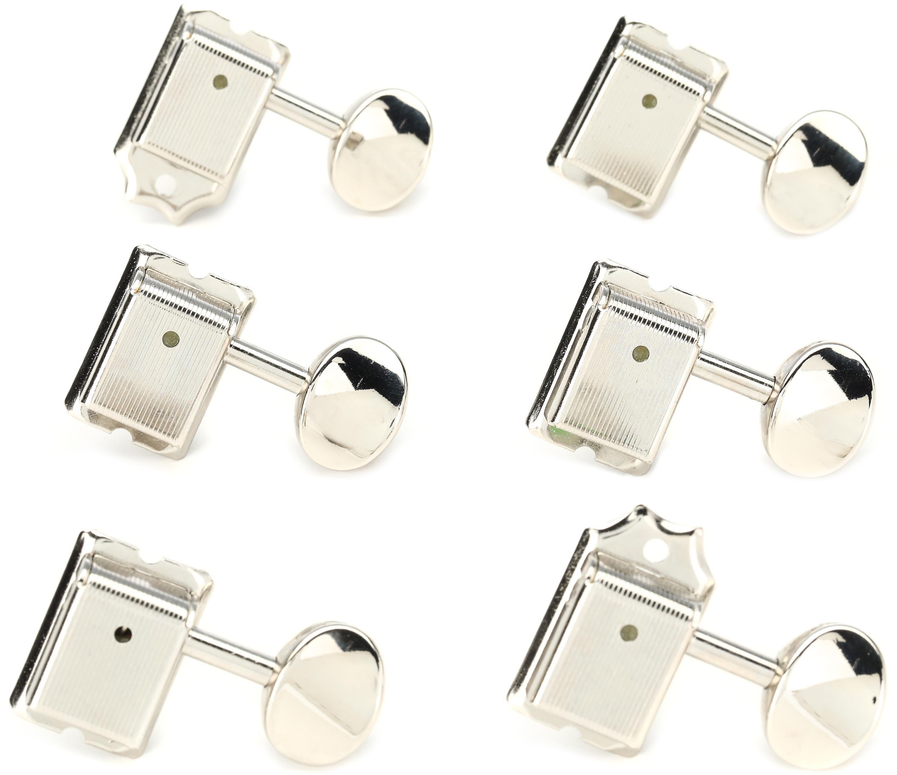 Fender VintageStyle Locking Guitar Tuning Machine Set Nickel