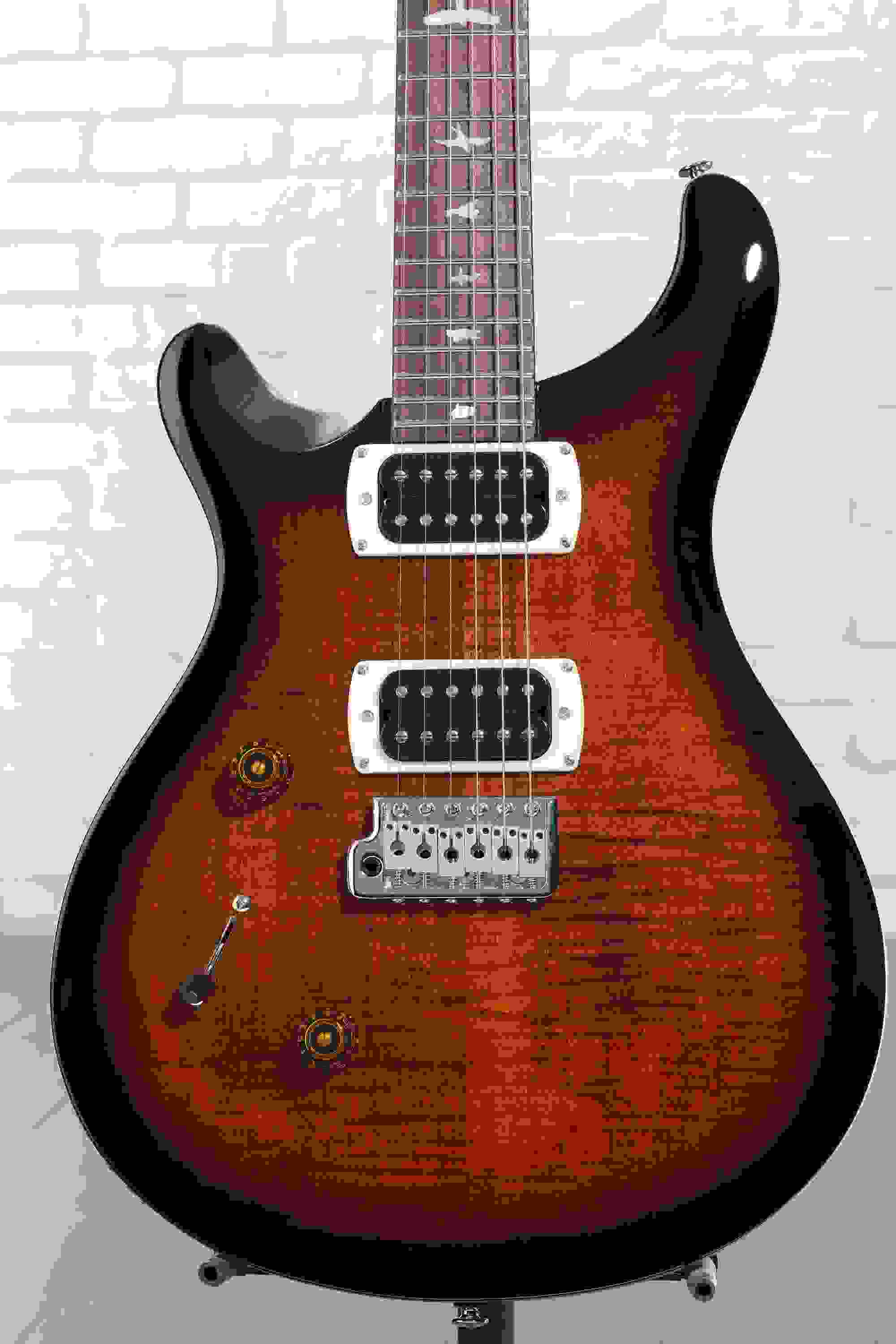 PRS SE Custom 24 Left-handed Electric Guitar - Black Gold Sunburst