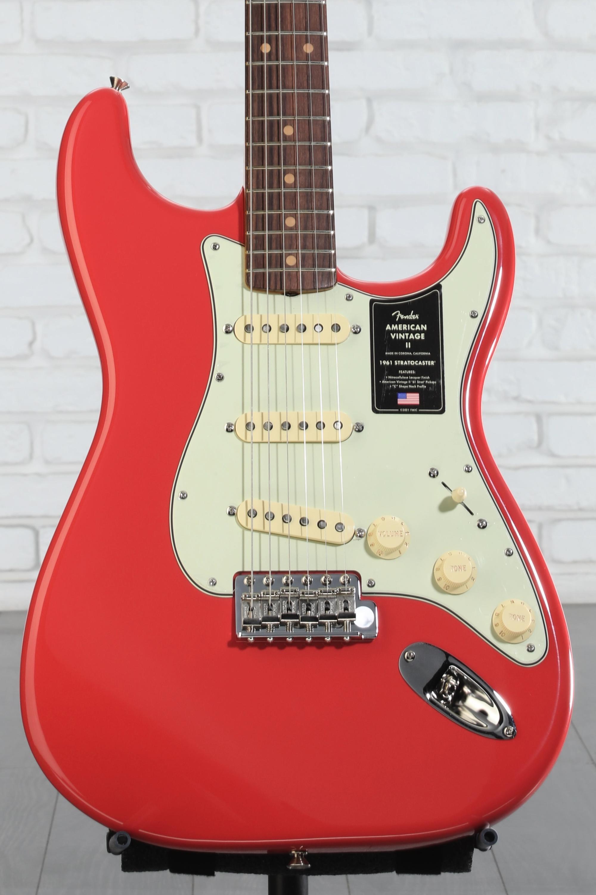 American vintageストラトキャスター/fiesta red 最終 Fender American Vintage II 1961 Stratocaster Electric Guitar