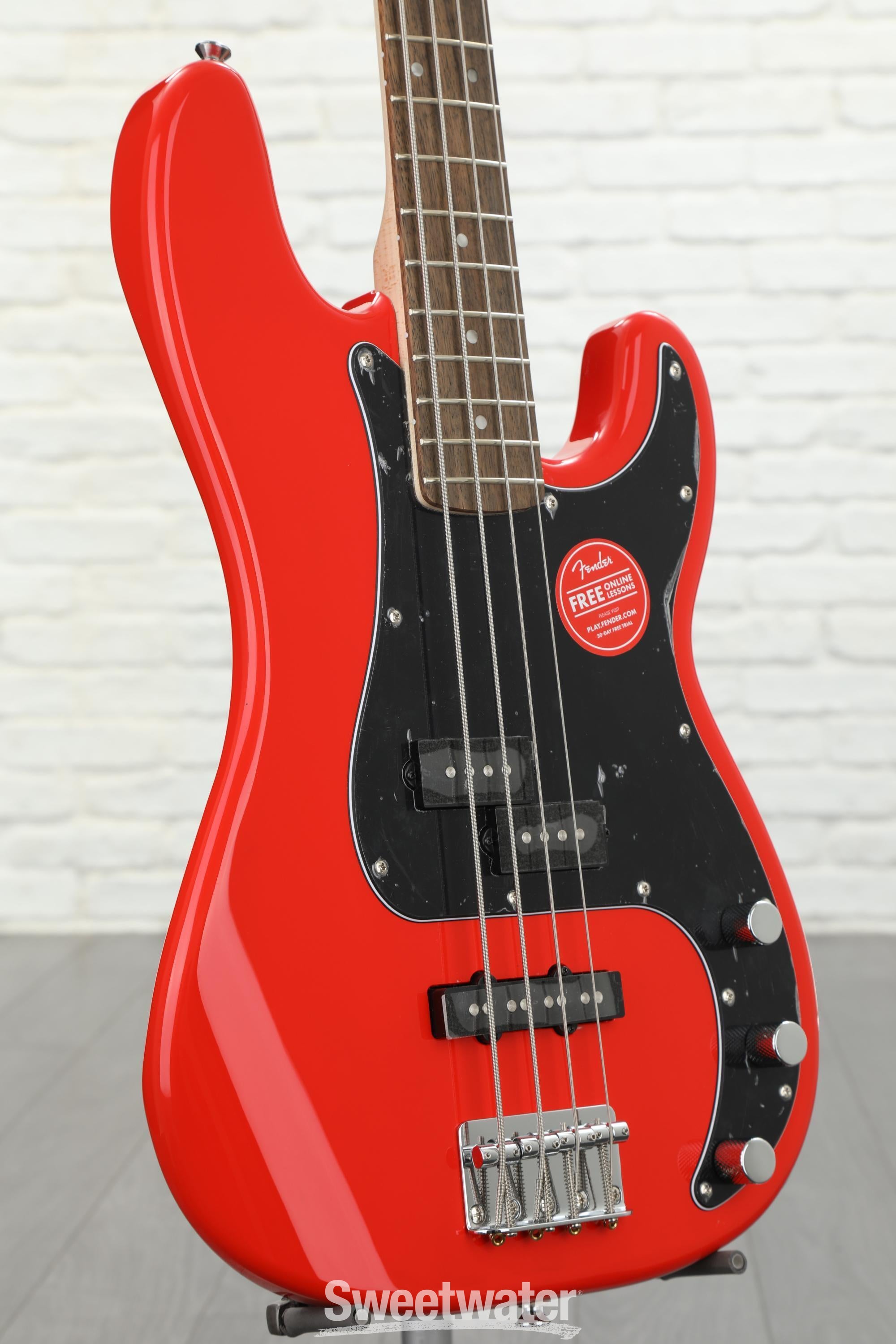 SQUIER PRECISION BASS PJ RACE REDソフトバッグ付き