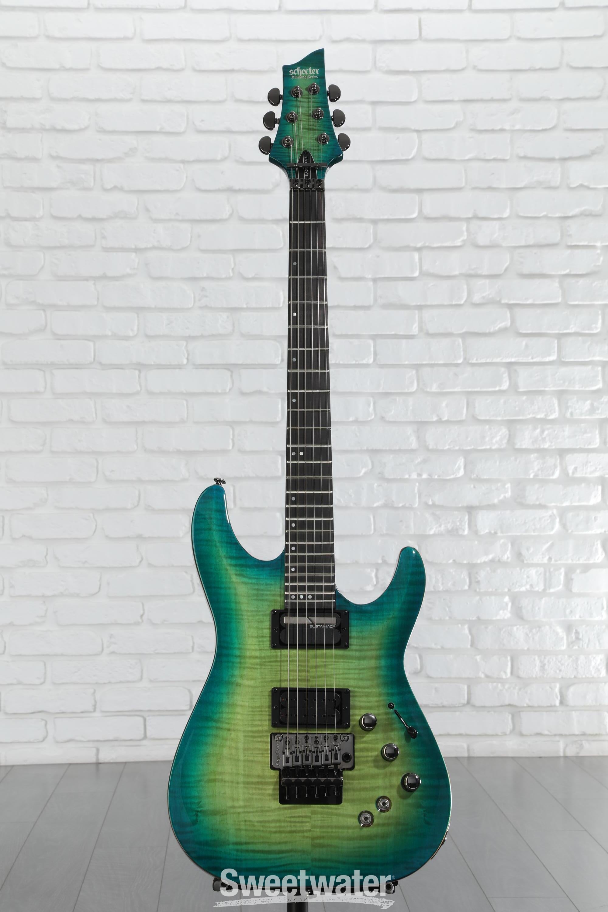 Schecter BlackJack SLS C-1 FR-S Electric Guitar - Aquaburst