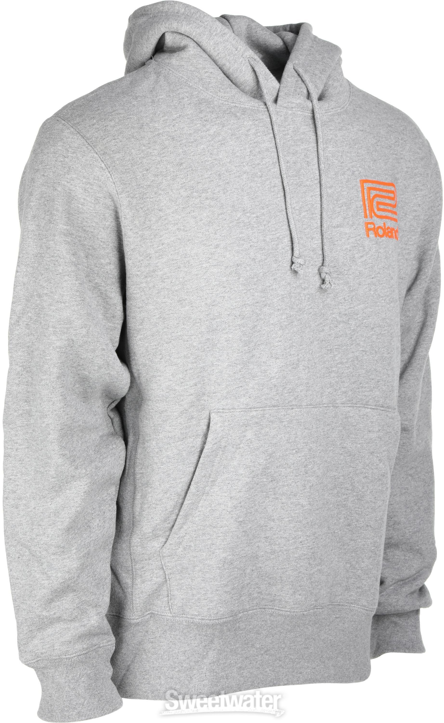 Roland Gray Musicians Logo Hoodie - X-Large, Gray