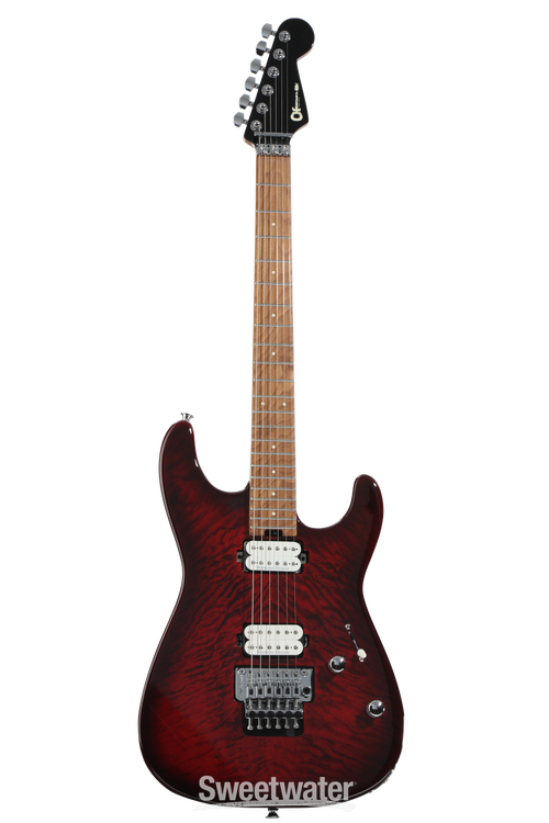 Charvel Pro-Mod Plus SD1Q HH FR Electric Guitar - Sangria