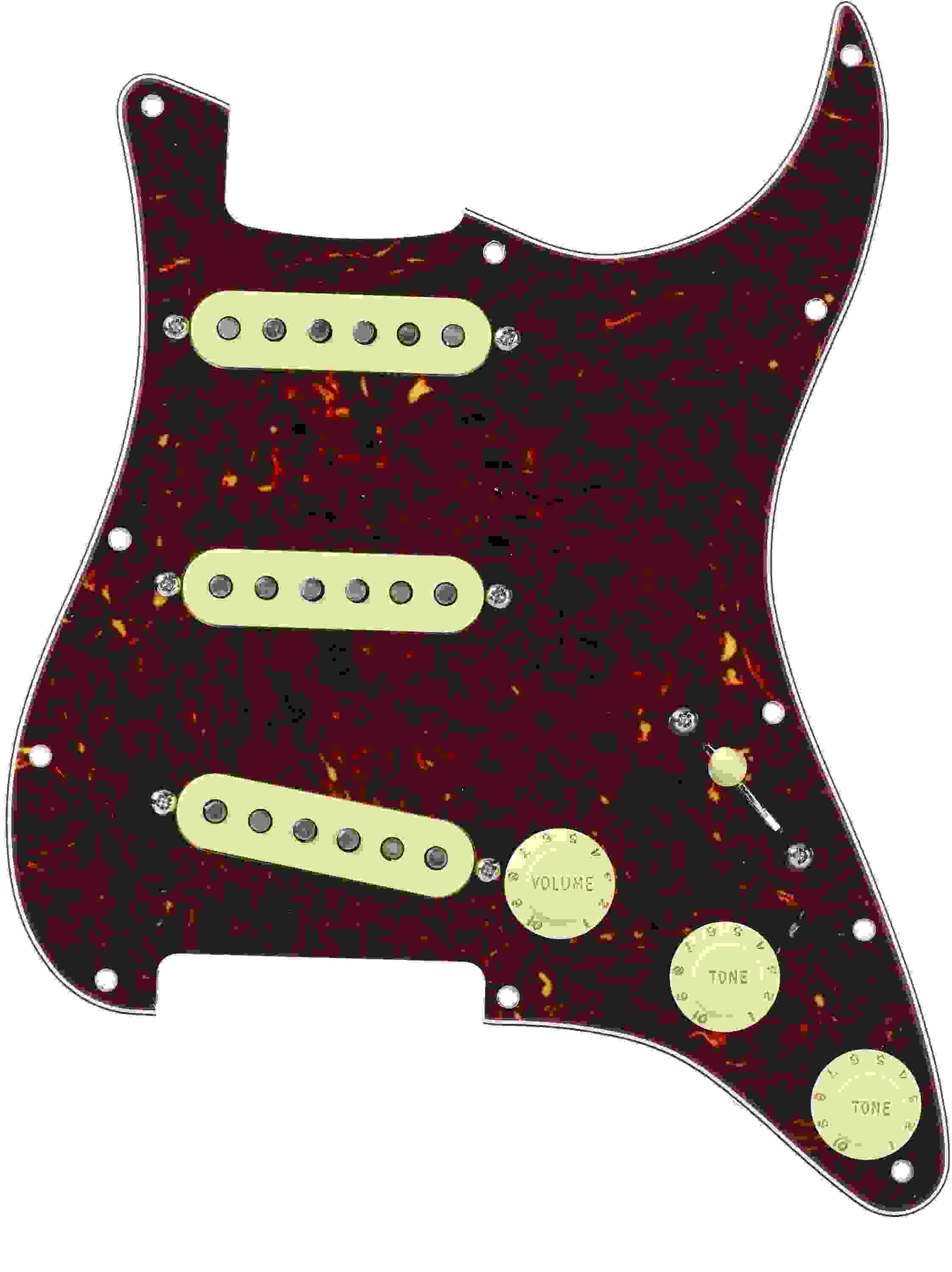 Fender Original '57 / '62 SSS Pre-wired Stratocaster Pickguard - Tortoise Shell