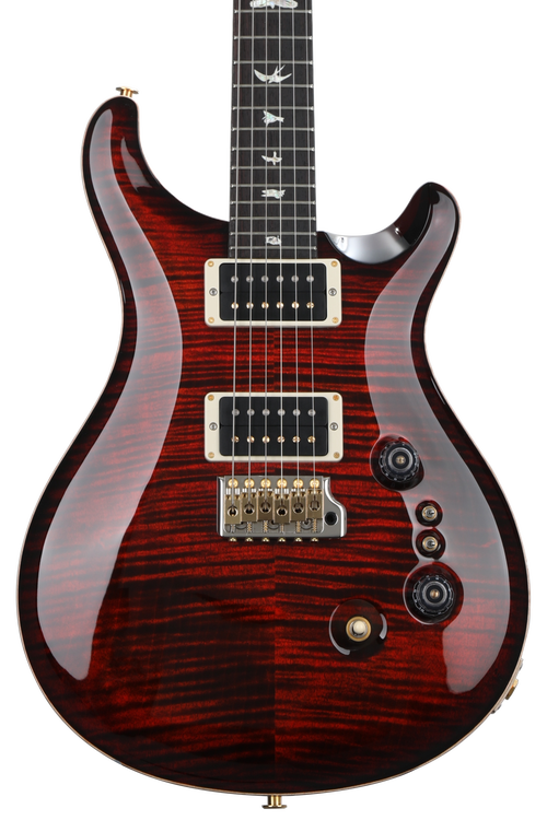 PRS Custom 24-08 Electric Guitar - Fire Red Burst 10-Top | Sweetwater