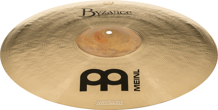 Meinl Cymbals Byzance Brilliant Polyphonic Crash Cymbal - 18