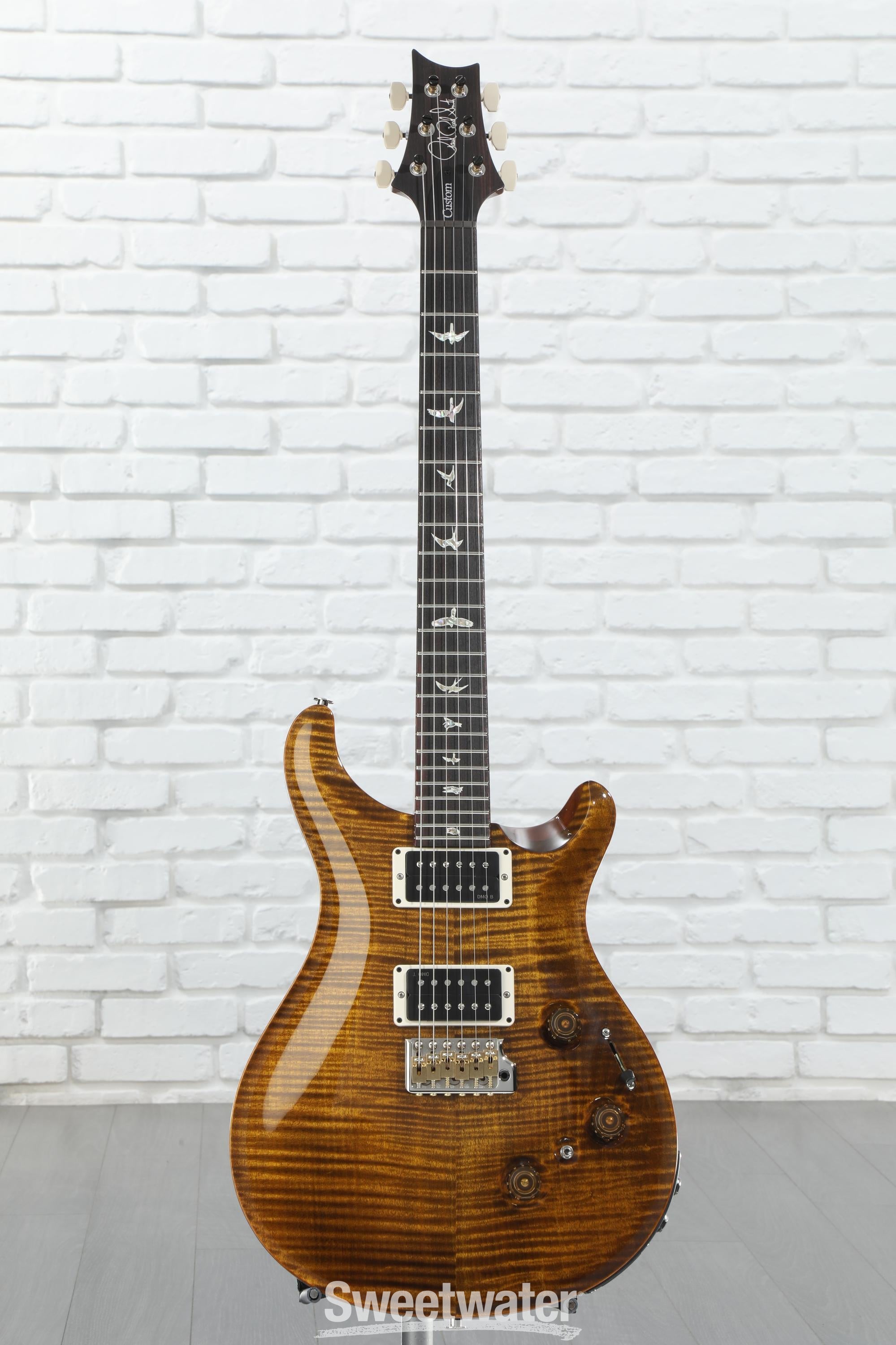 PRS Custom 24 Piezo Electric Guitar - Black Gold | Sweetwater