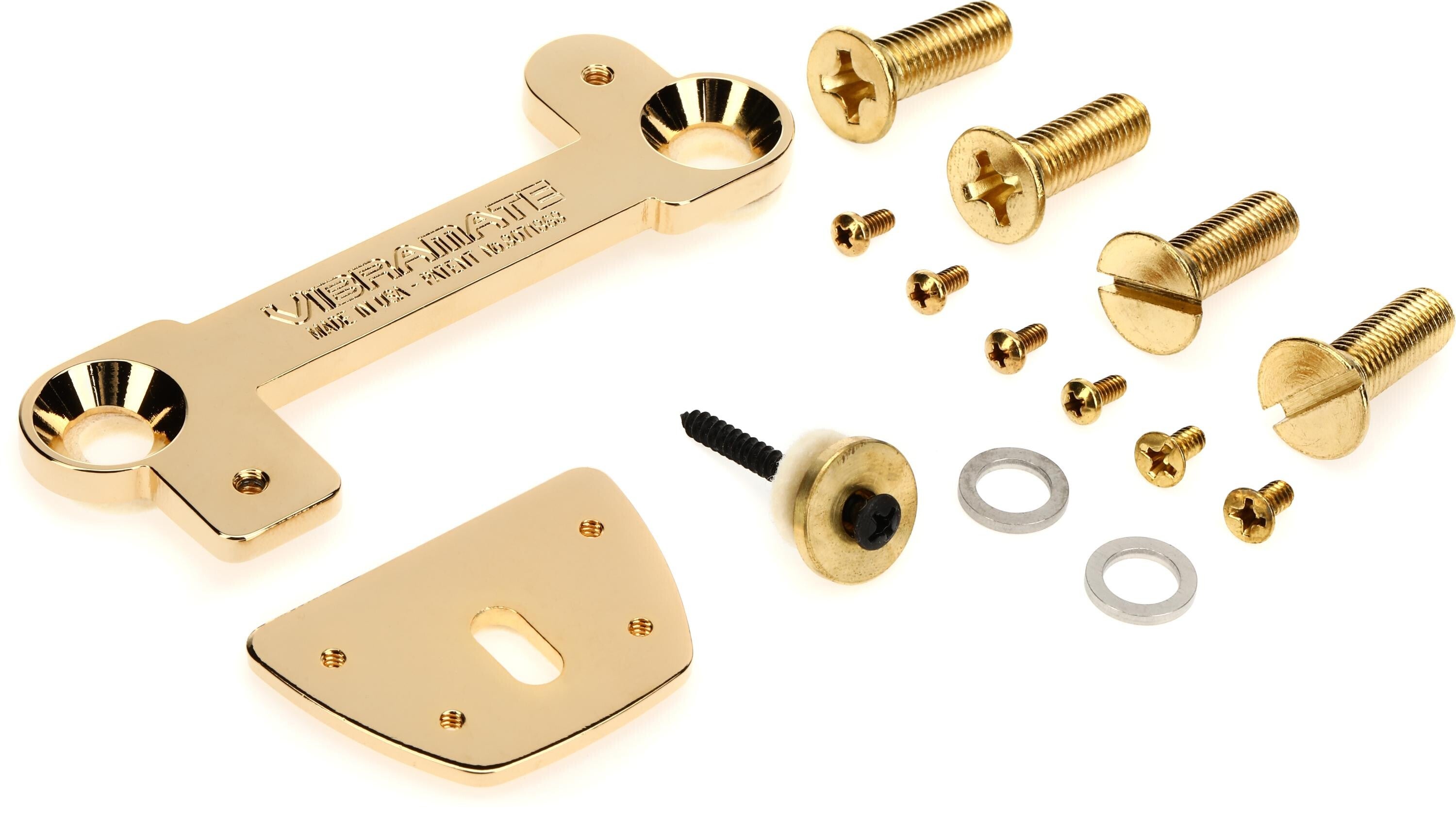 Vibramate V7 and Bigsby B7 Vibrato Tailpiece for Gibson Les Paul - Gold