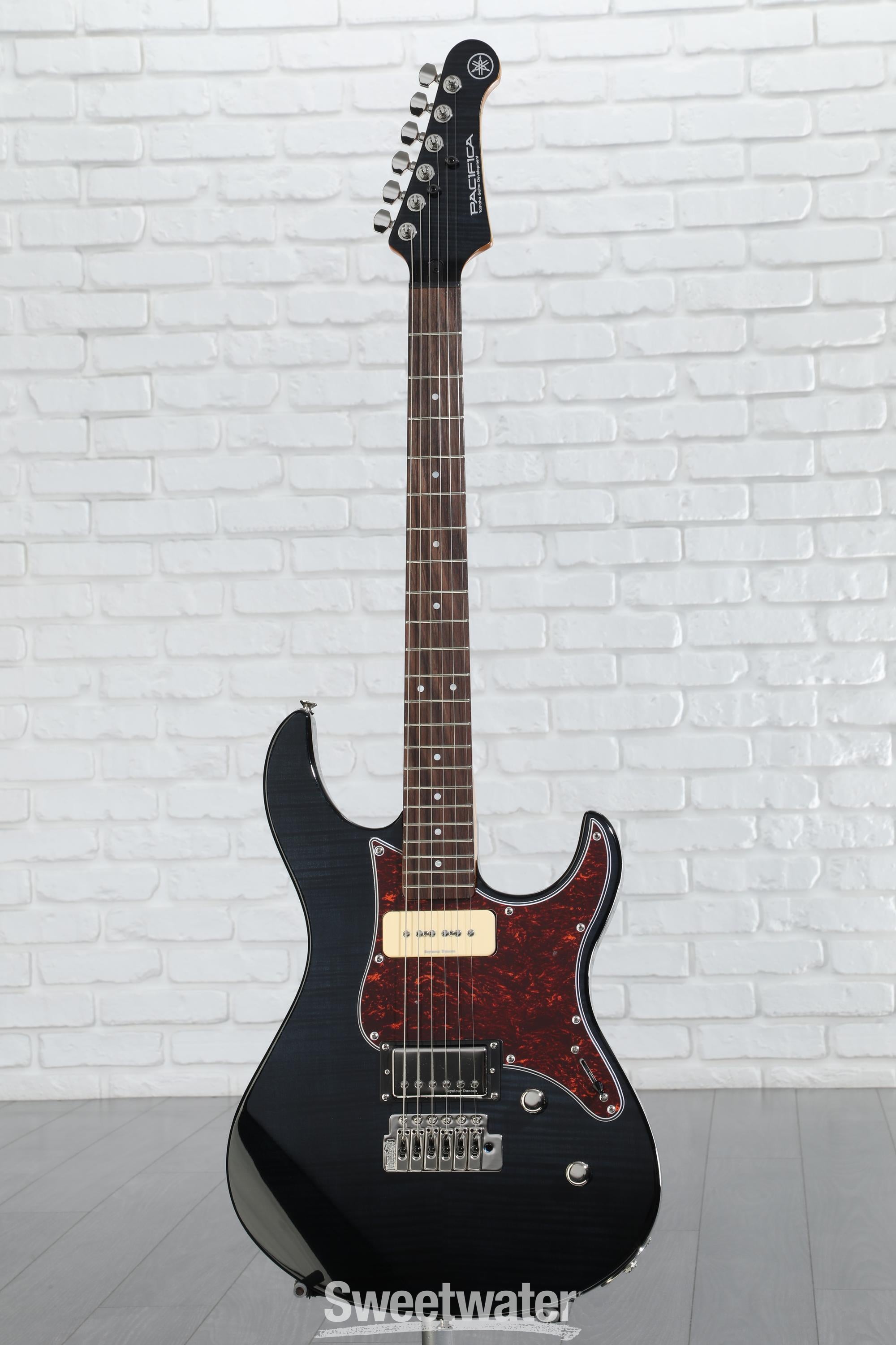 Yamaha PAC611VFM Pacifica Electric Guitar - Trans Black
