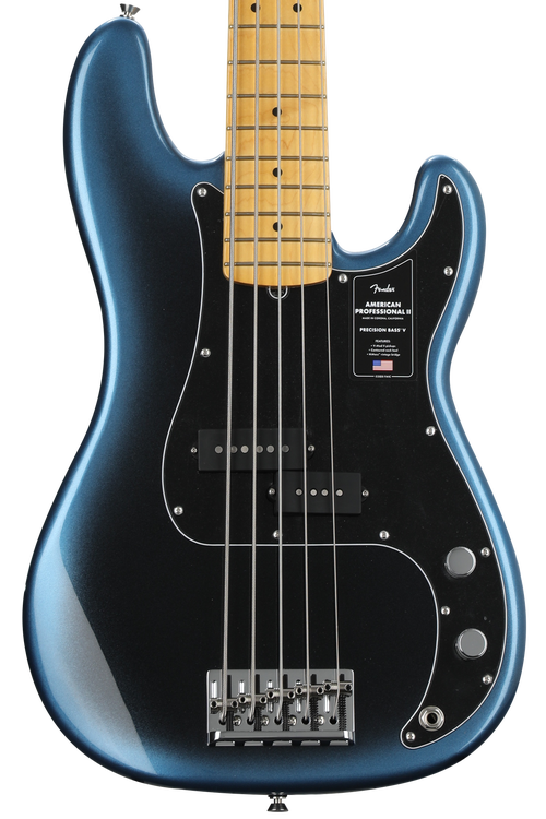 Fender American Professional II Precision Bass V - Dark Night with Maple  Fingerboard | Sweetwater