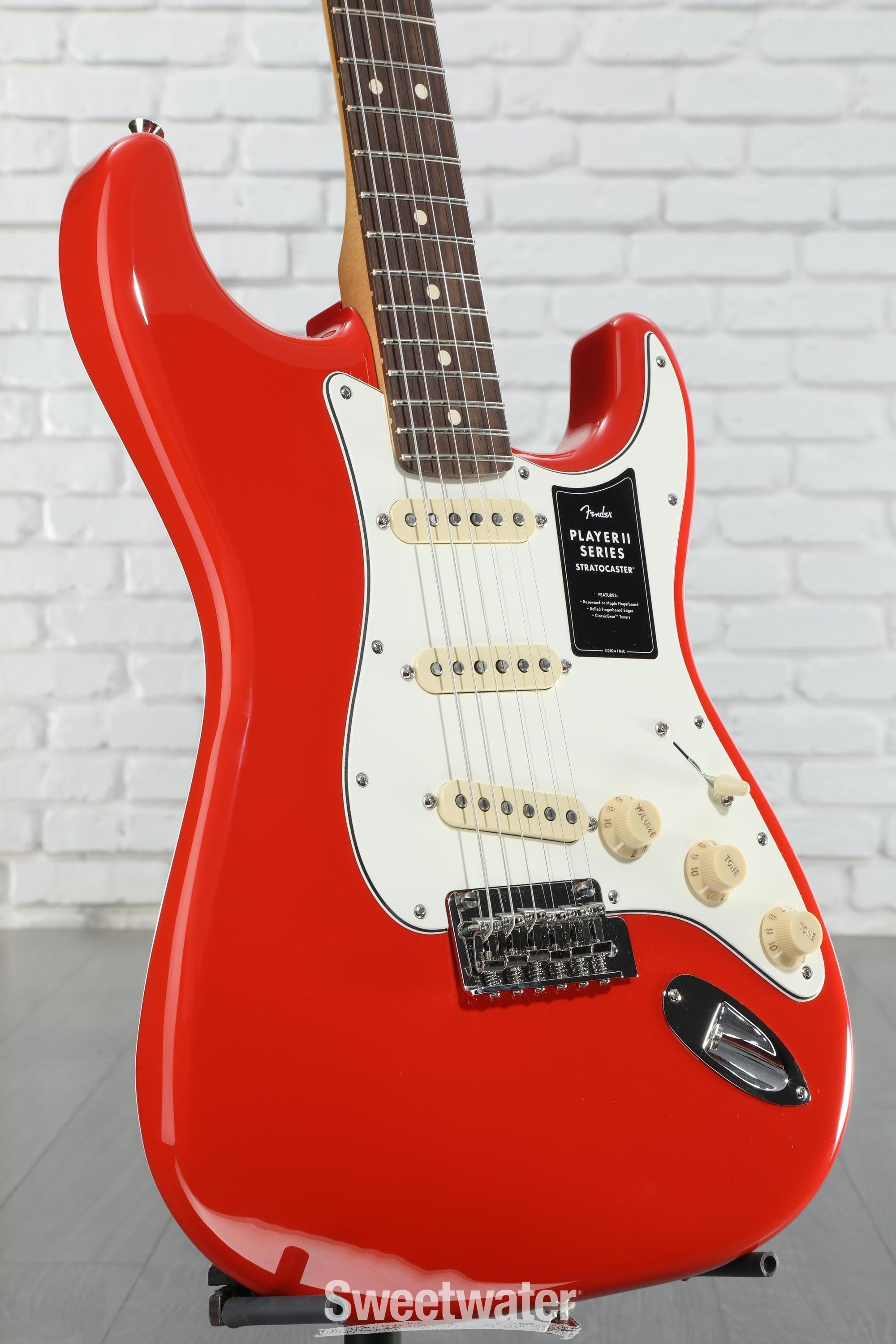 Fender Player II Stratocaster Electric Guitar - Coral Red with Rosewood Fingerboard